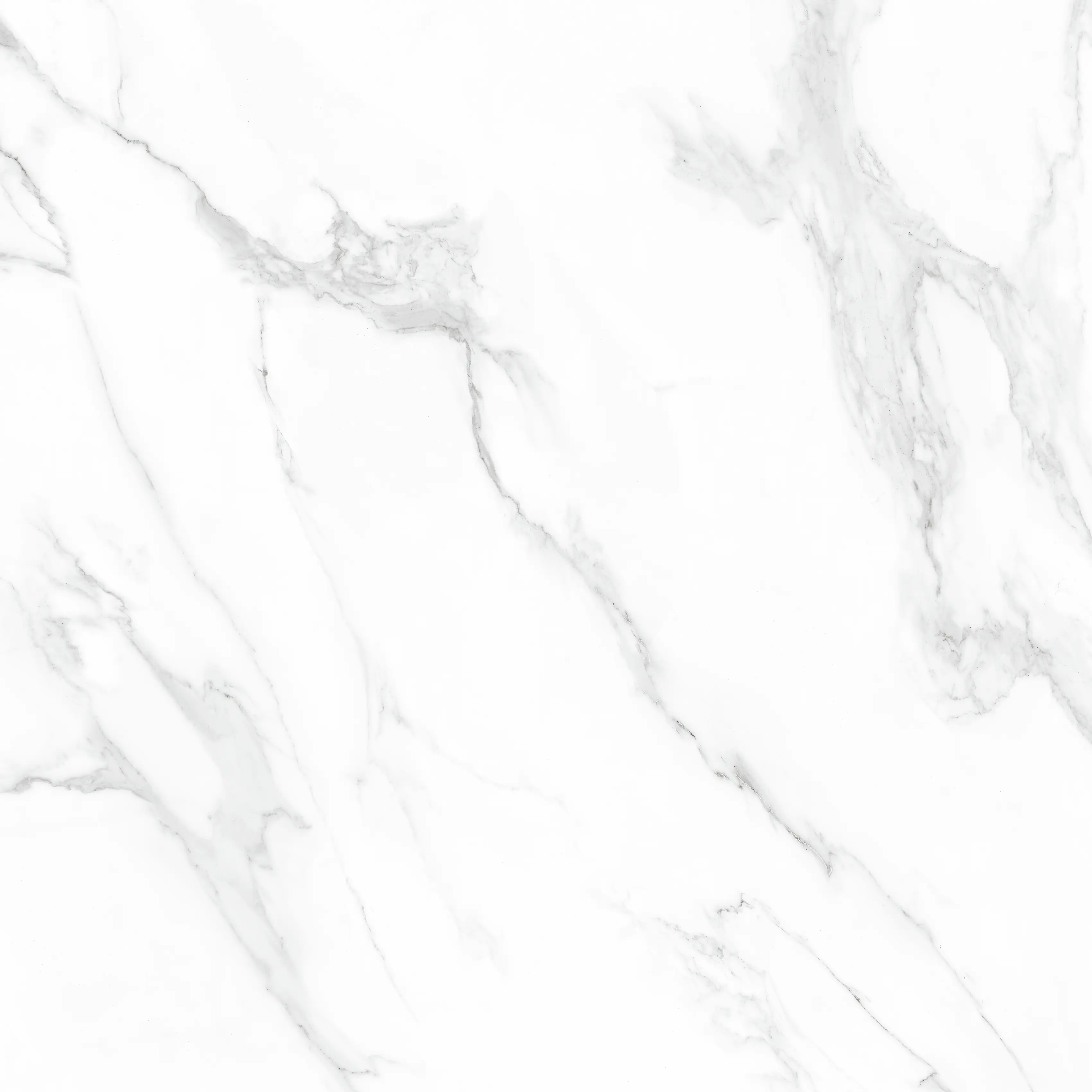 Bodenfliese Feinsteinzeug Lux Statuario Marmorea 120 x 120 cm weiß
