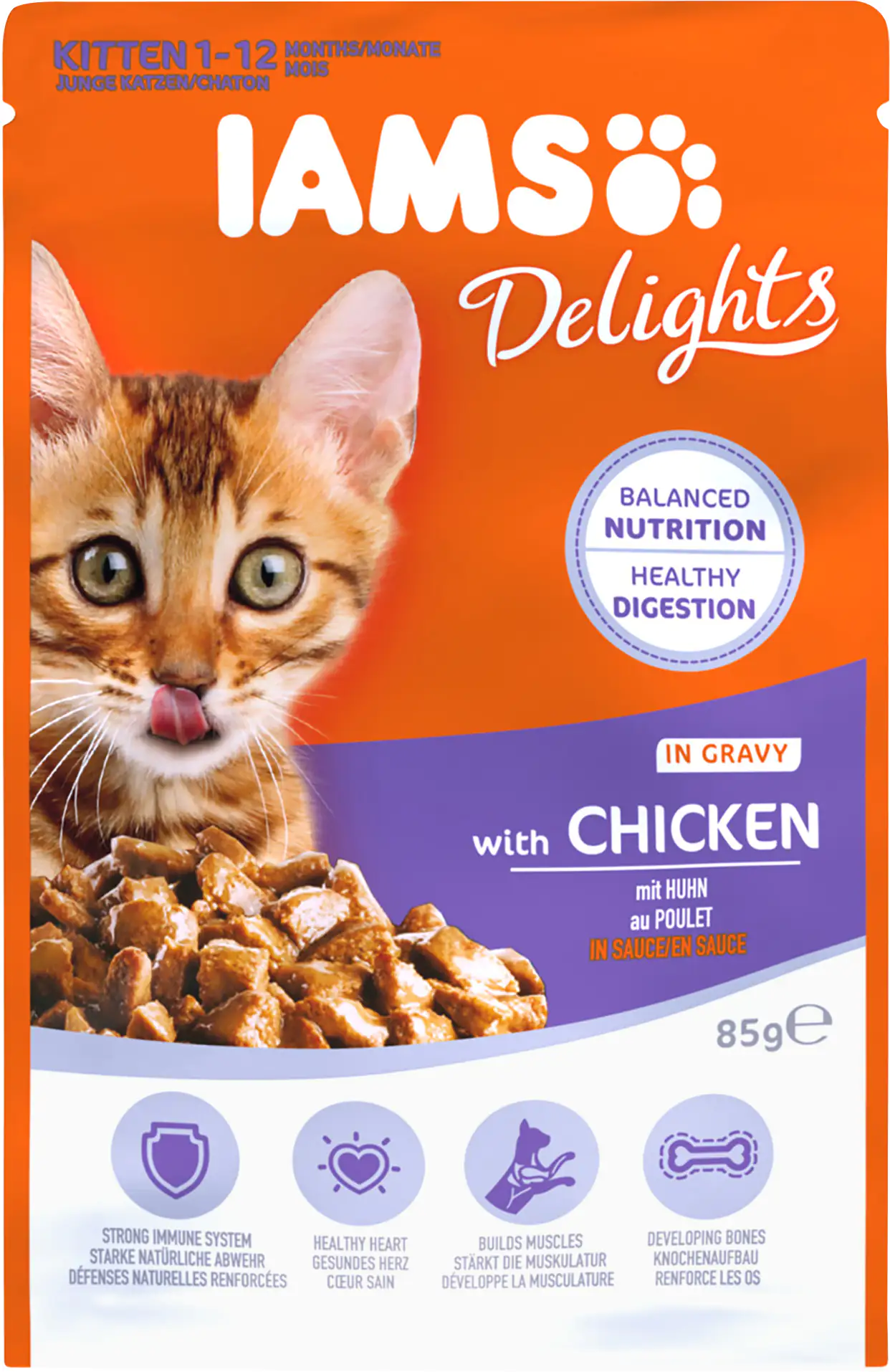 IAMS Delights Jun Huhn in Sauce 85g 85g