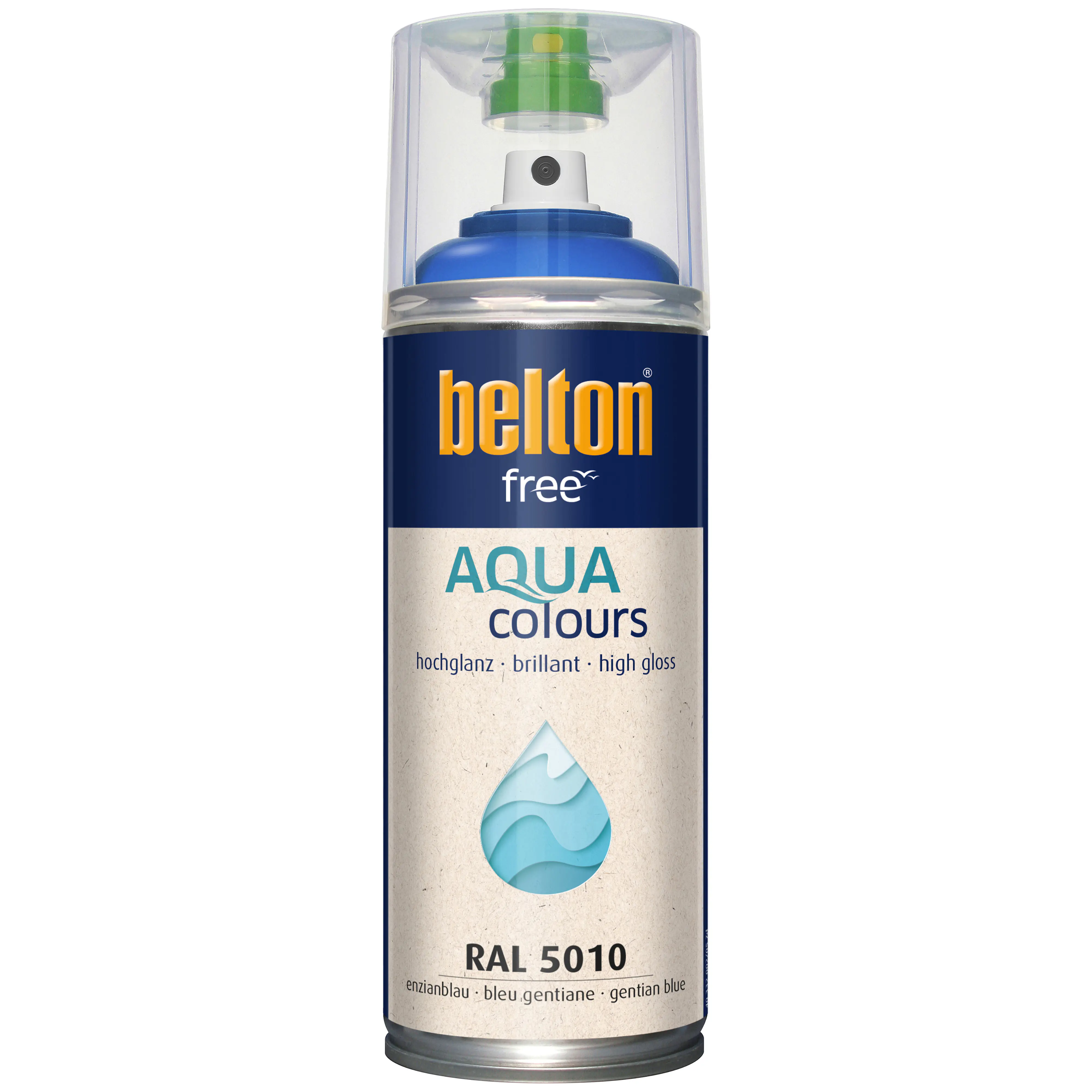 belton free Lackspray AQUAcolours 400 ml enzianblau hochglanz