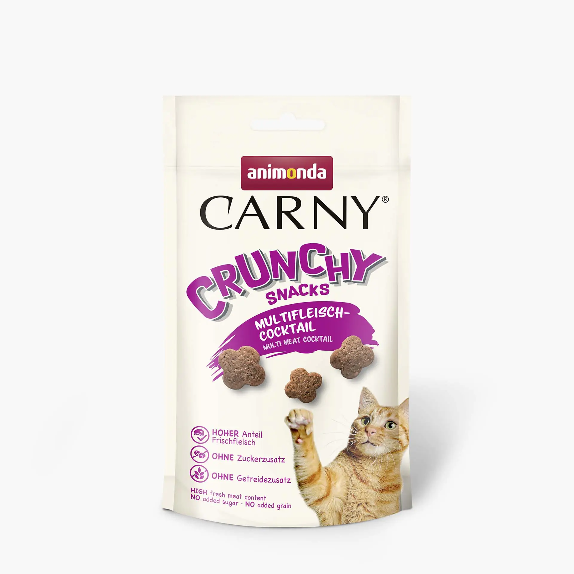 Carny Crunchy Katzen Leckerli getreidefrei 50 g Multifleisch-Cocktail