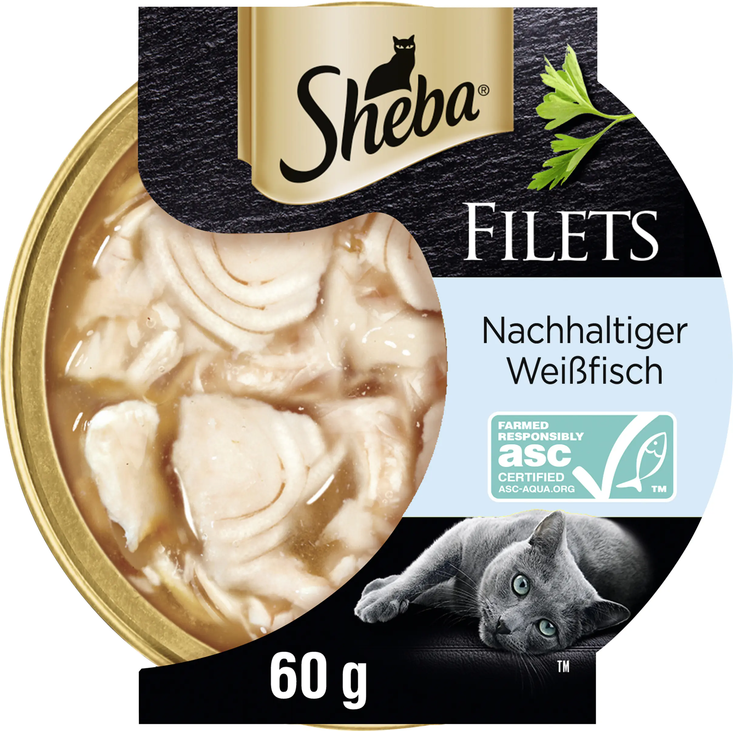 Sheba Filets Katzennassfutter Adult 60 g Weißfisch