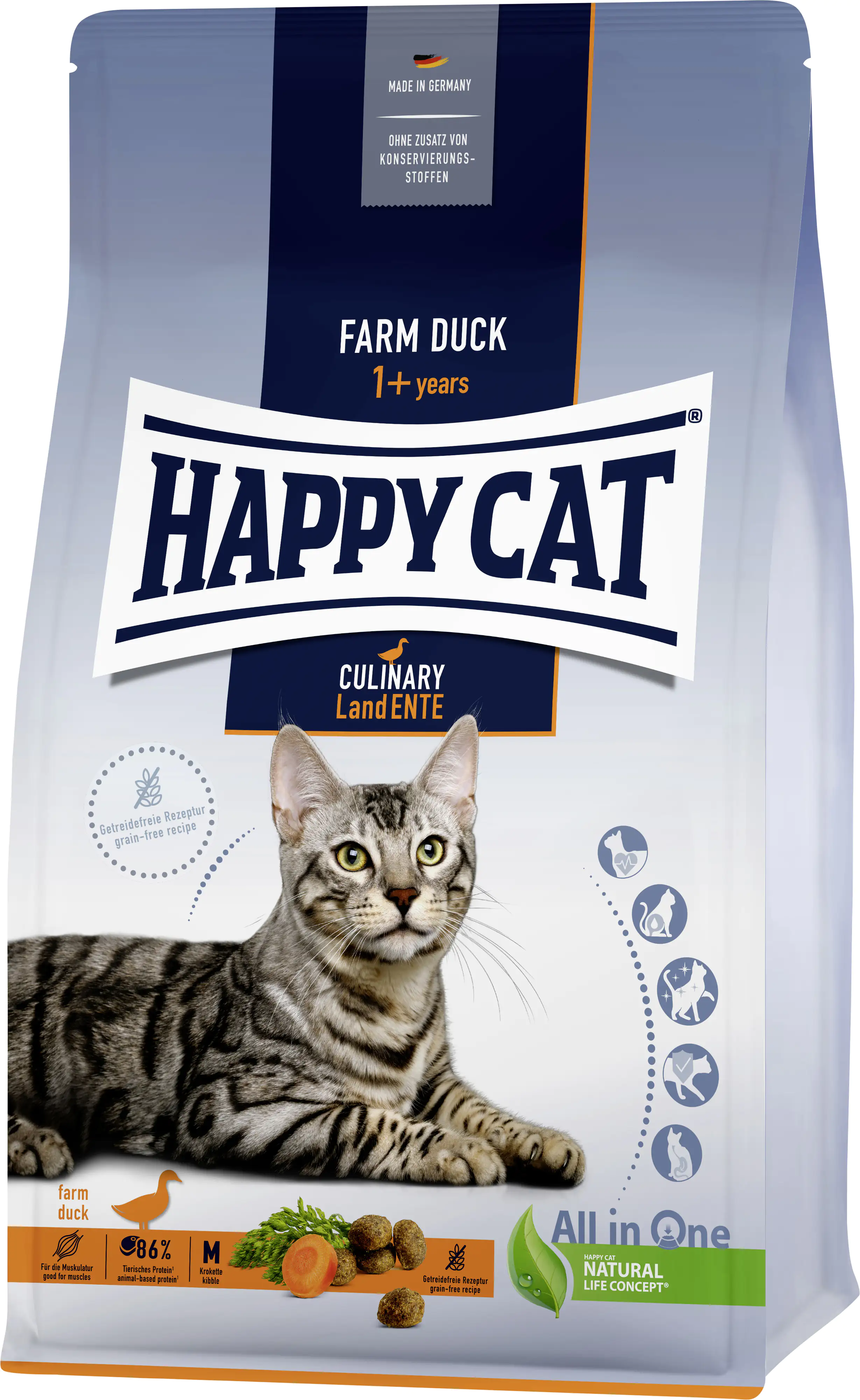 HappyCat Katzenfutter Culinary Land Ente 300 g