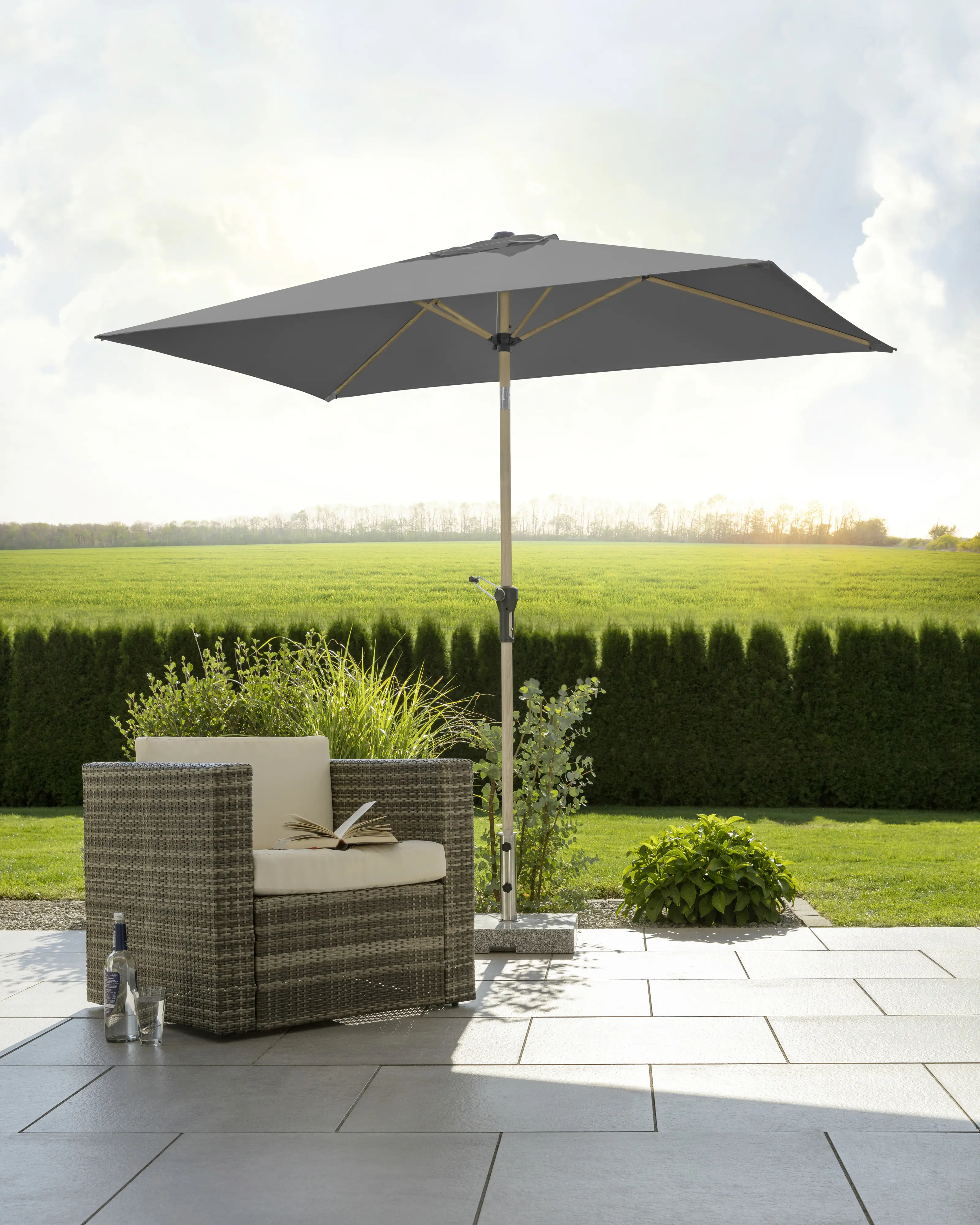 Schneider Sonnenschirm Cordoba anthrazit 230 x 150 cm