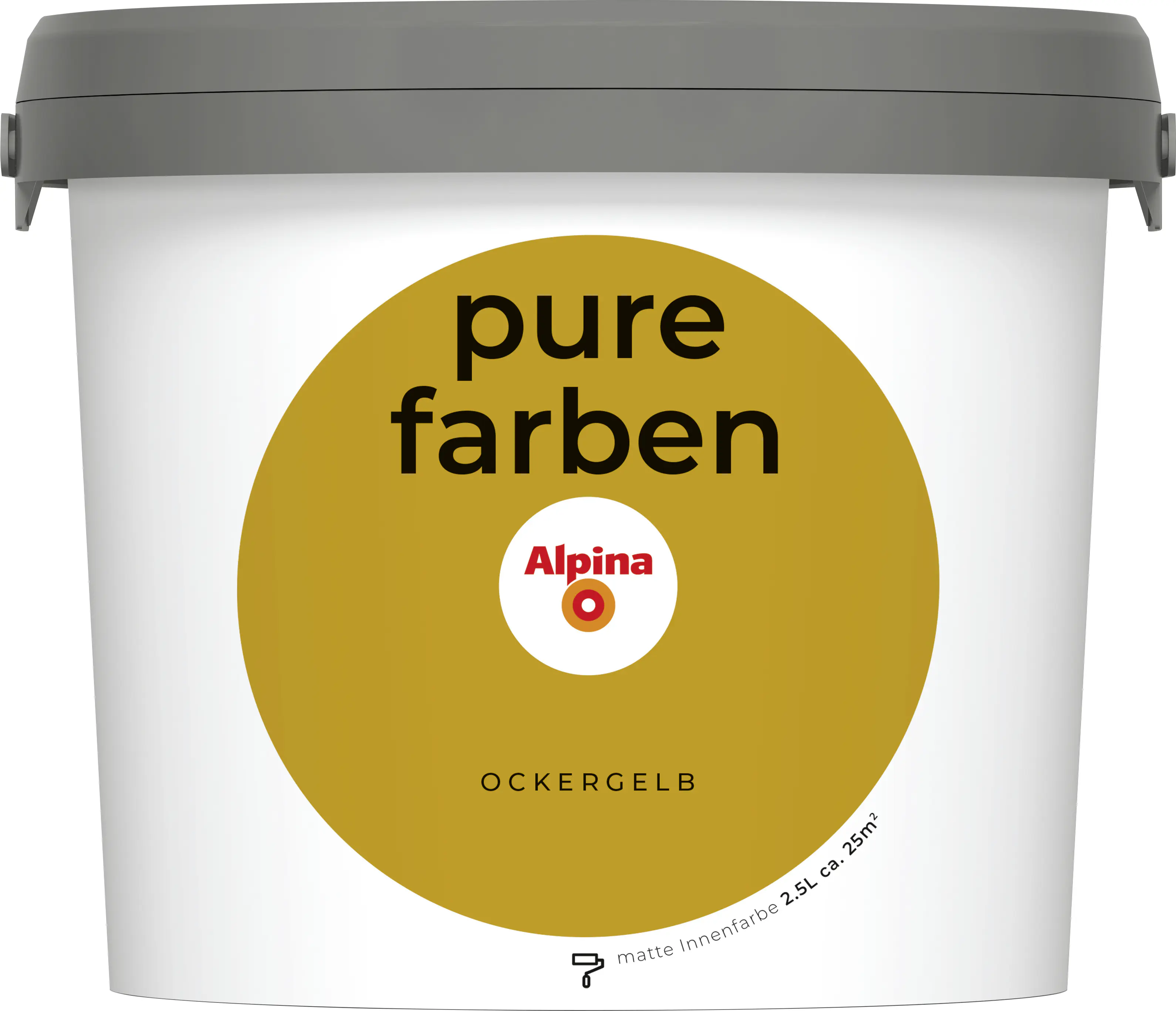 Alpina Pure Farben Wandfarbe ockergelb 2,5 L