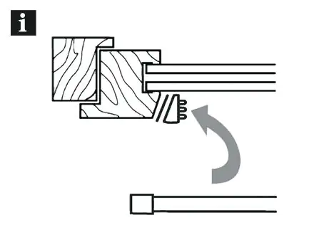 Gardinia Klemmstange weiß, Ø 8 mm, ausdrehbar 45 - 65 cm