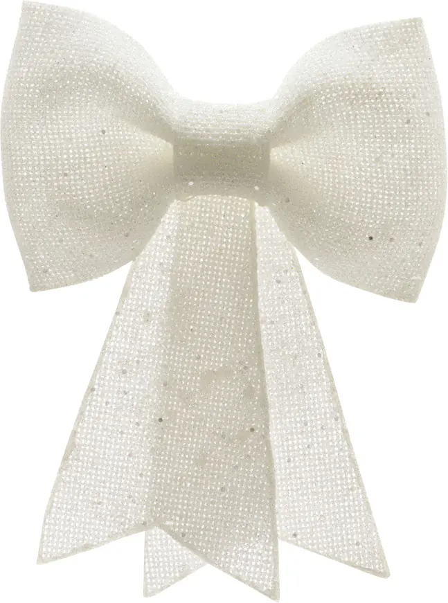 Kaemingk Kunst-Schleife Glitterhänger 1,5 x 22 x 30 cm weiß Kaemingk Kunst-Schleife Glitterhänger 1,5 x 22 x 30 cm weiß