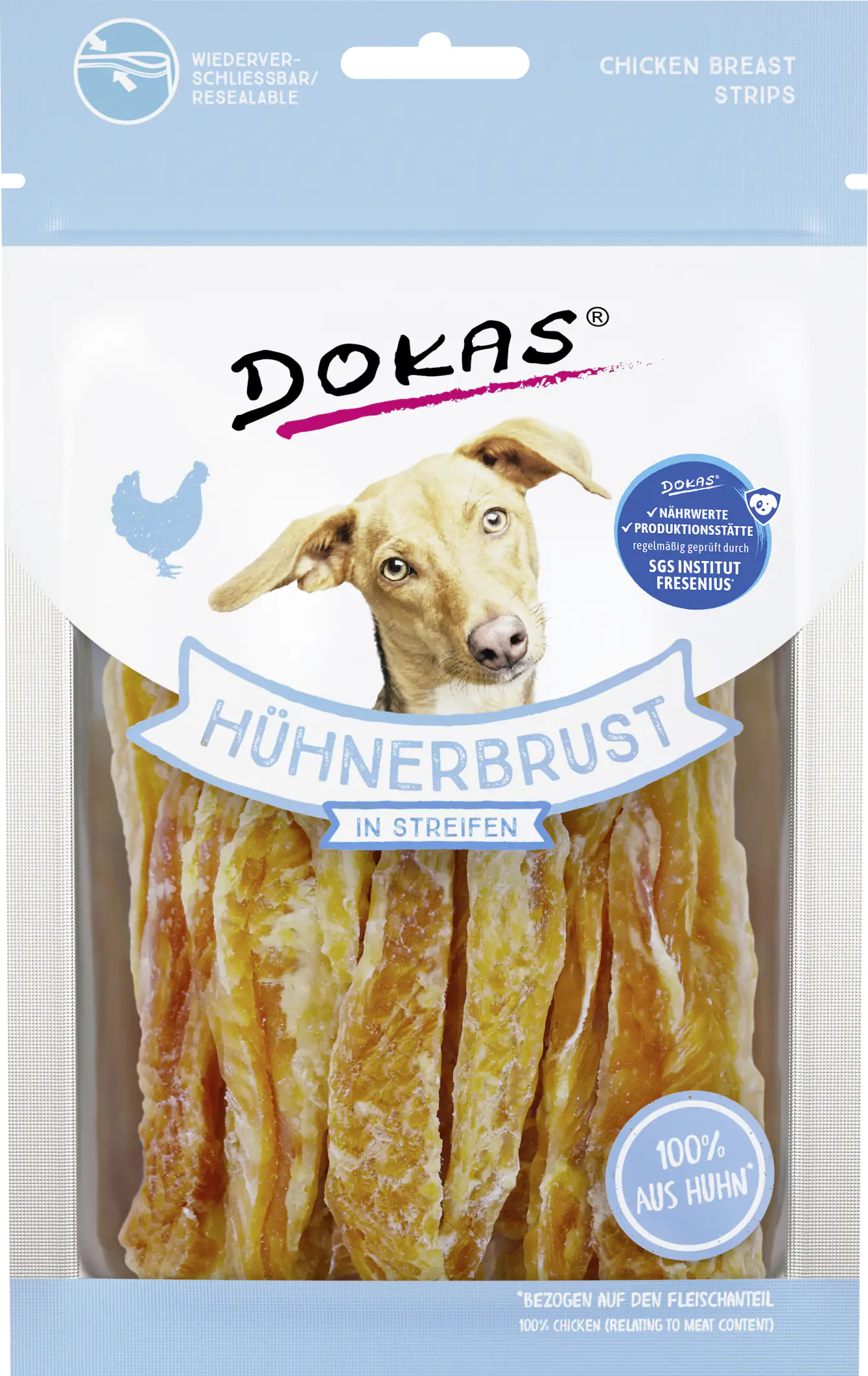 Dokas Hühnerbrust in Streifen 70 g