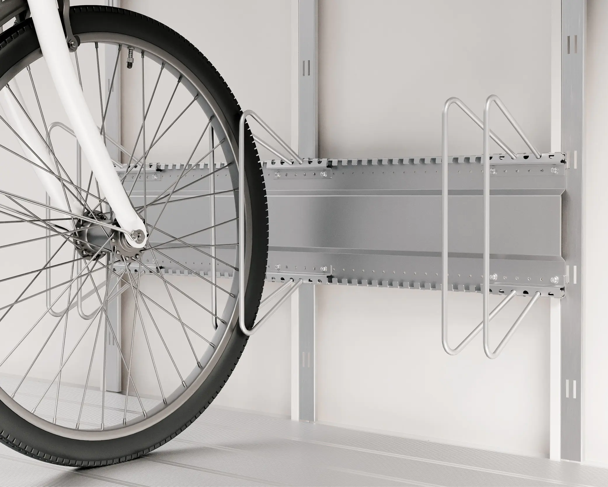 EcoStar Fahrradhalter 960 für Gerätehaus waagerecht EcoStar Fahrradhalter 960 für Gerätehaus waagerecht