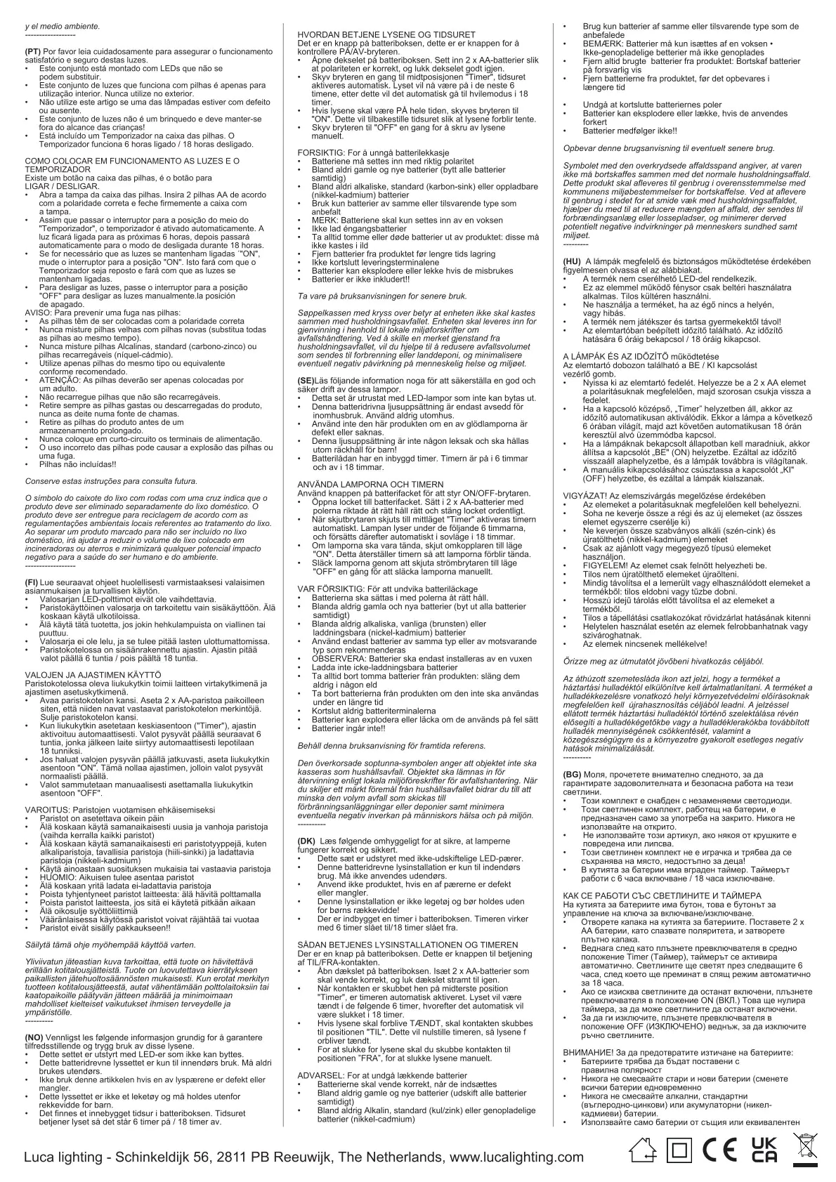 Mica Kerze 15 x 7,5 cm warm weiß