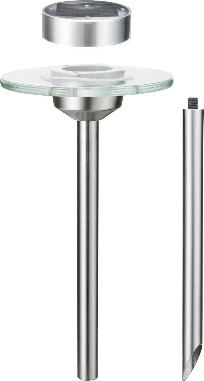 Paulmann Solarspieß Ufo edelstahl klar warmweiß