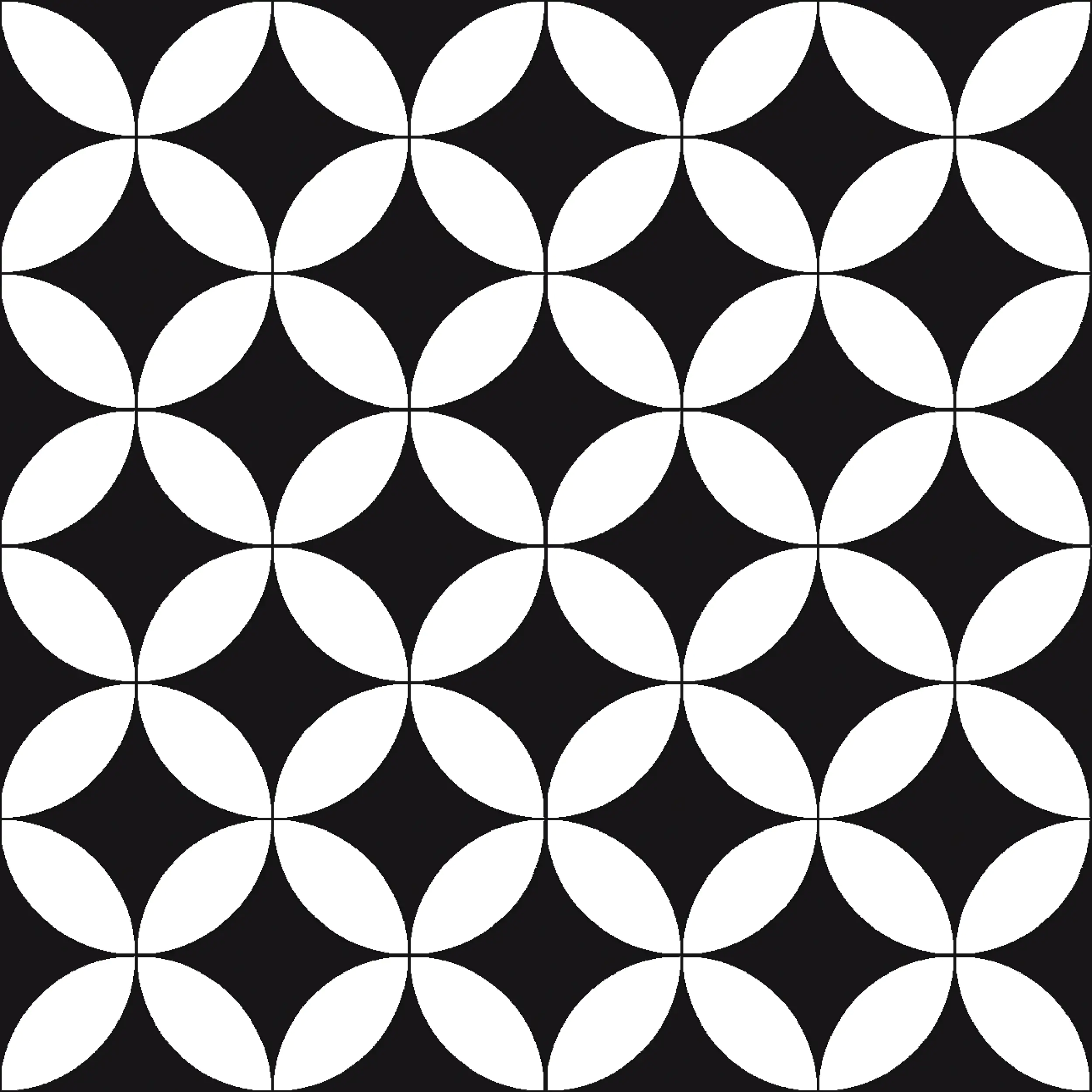 Bodenfliese Feinsteinzeug Casablanca Chess 20 x 20 cm weiß-schwarz