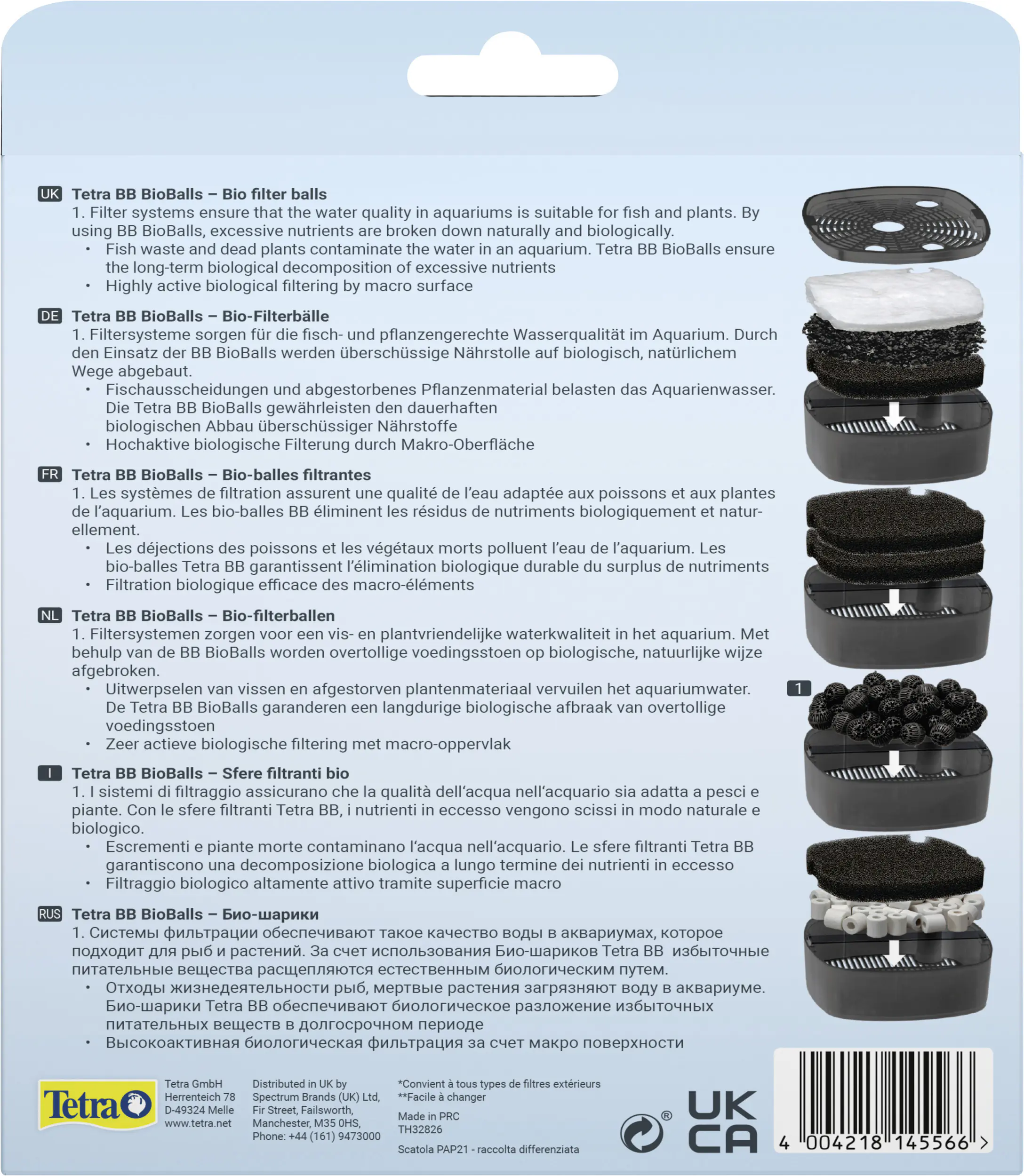 Tetra BB Bio Filterbälle 800 ml