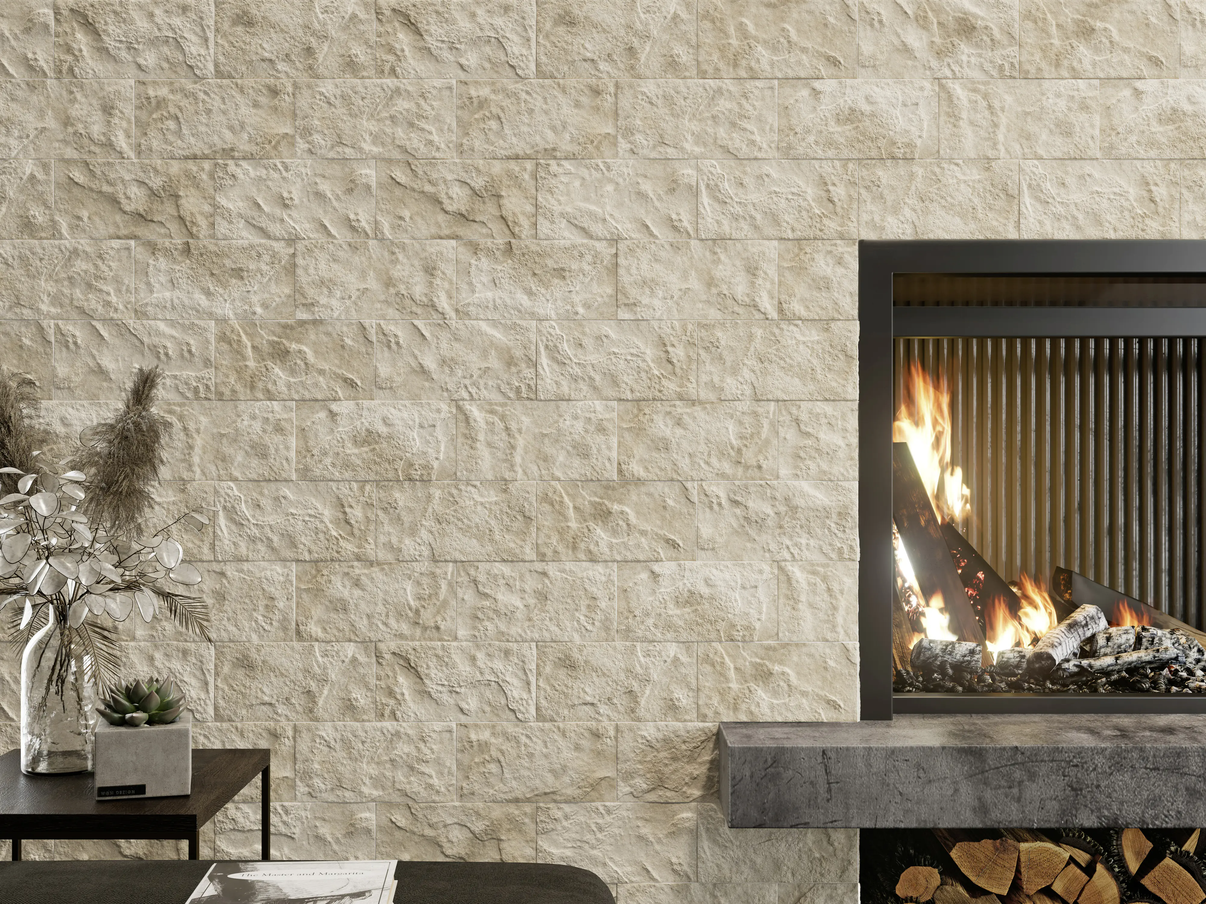 Verblendstein Soldeu 25 x 12,5 cm matt beige Verblendstein Soldeu 25 x 12,5 cm matt beige