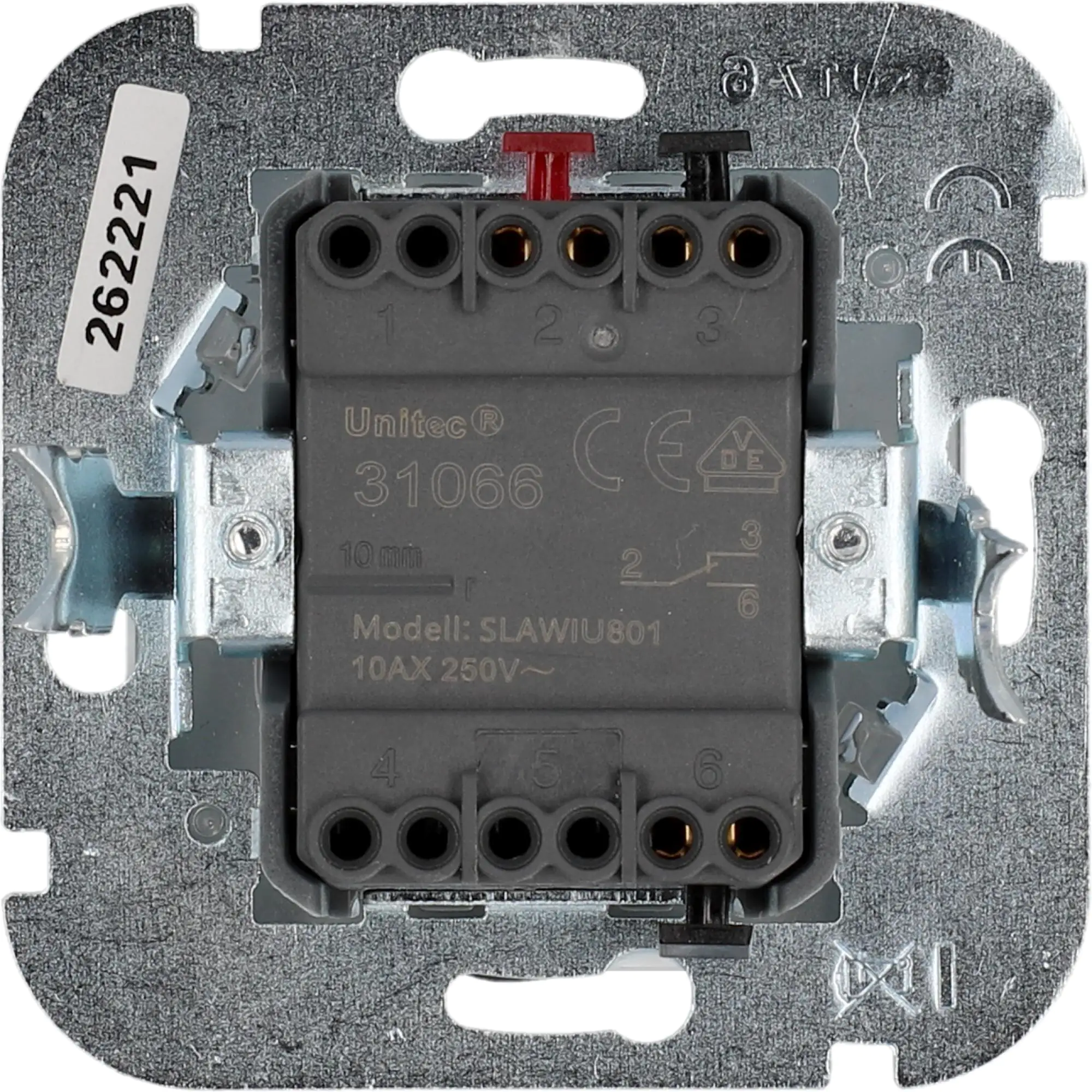 Unitec Aus-Wechsel-Schalter LeMans ultraweiß Schaltereinsatz