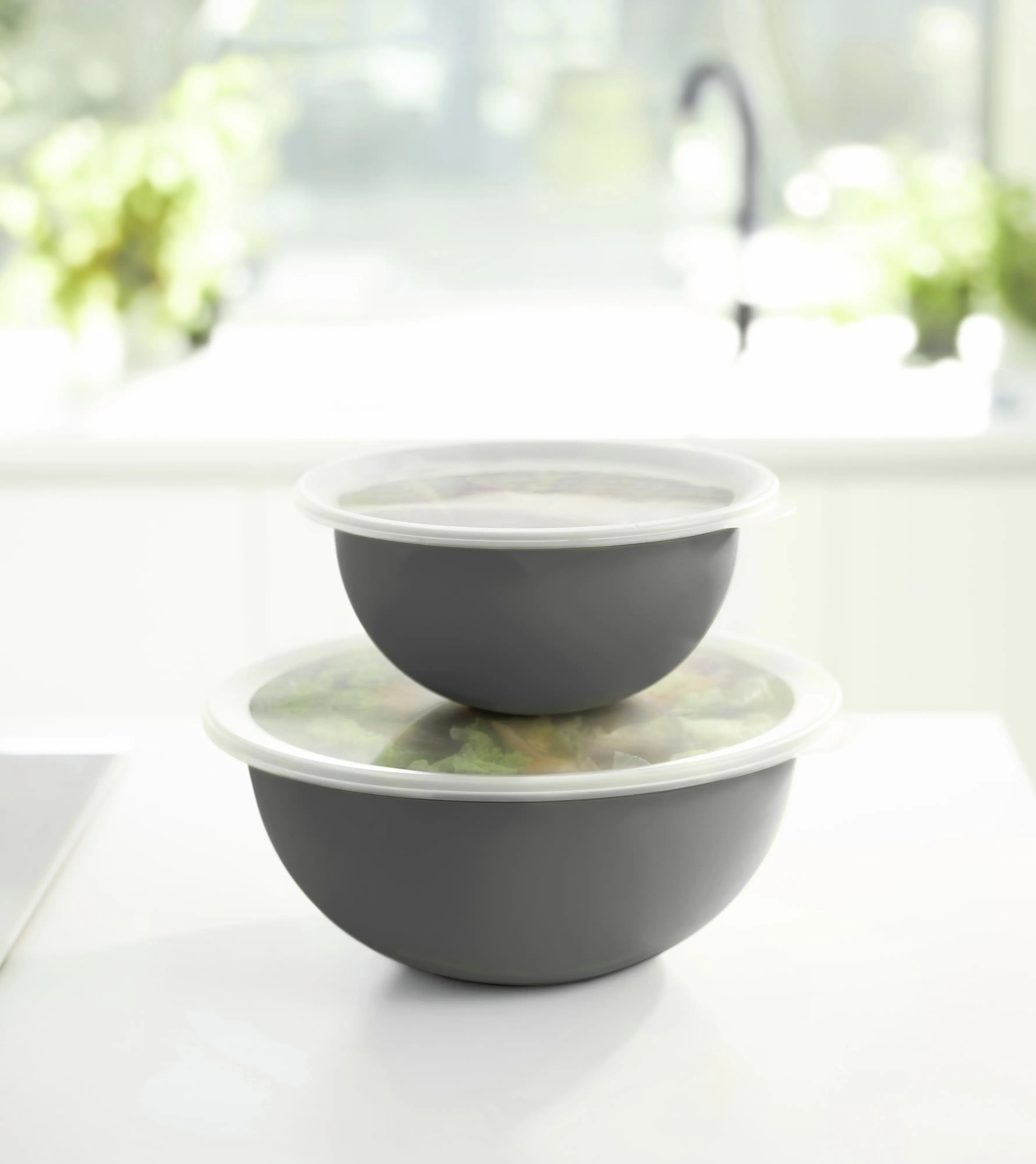 Rotho Schüssel + Deckel Caruba 3 L schwarz