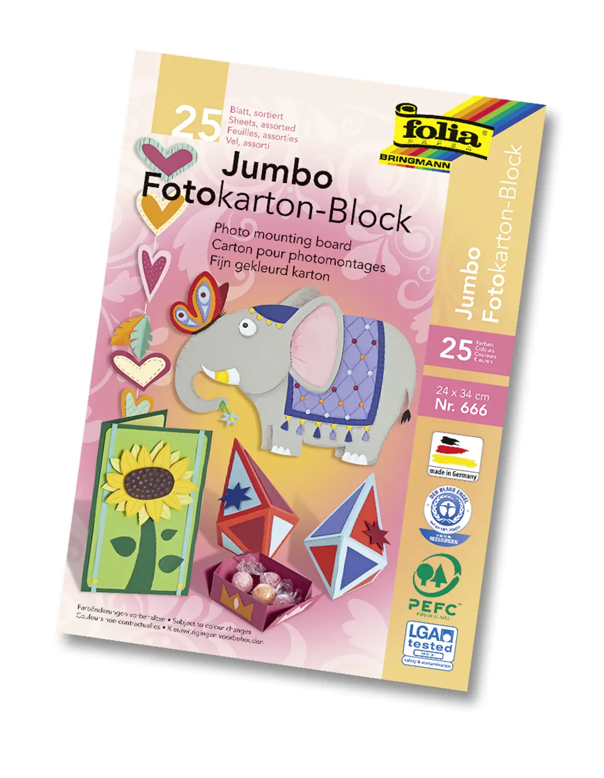 Glorex Fotokarton 300g/m² sortiert 24 x 34 cm, 25 Blatt