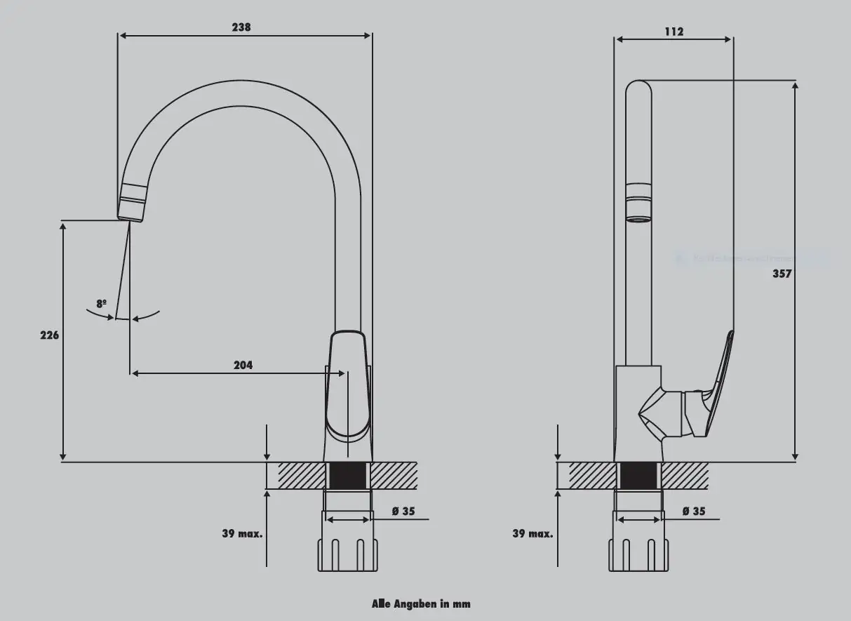 Primaster Küchenarmatur Singen verchromt Primaster Küchenarmatur Singen verchromt