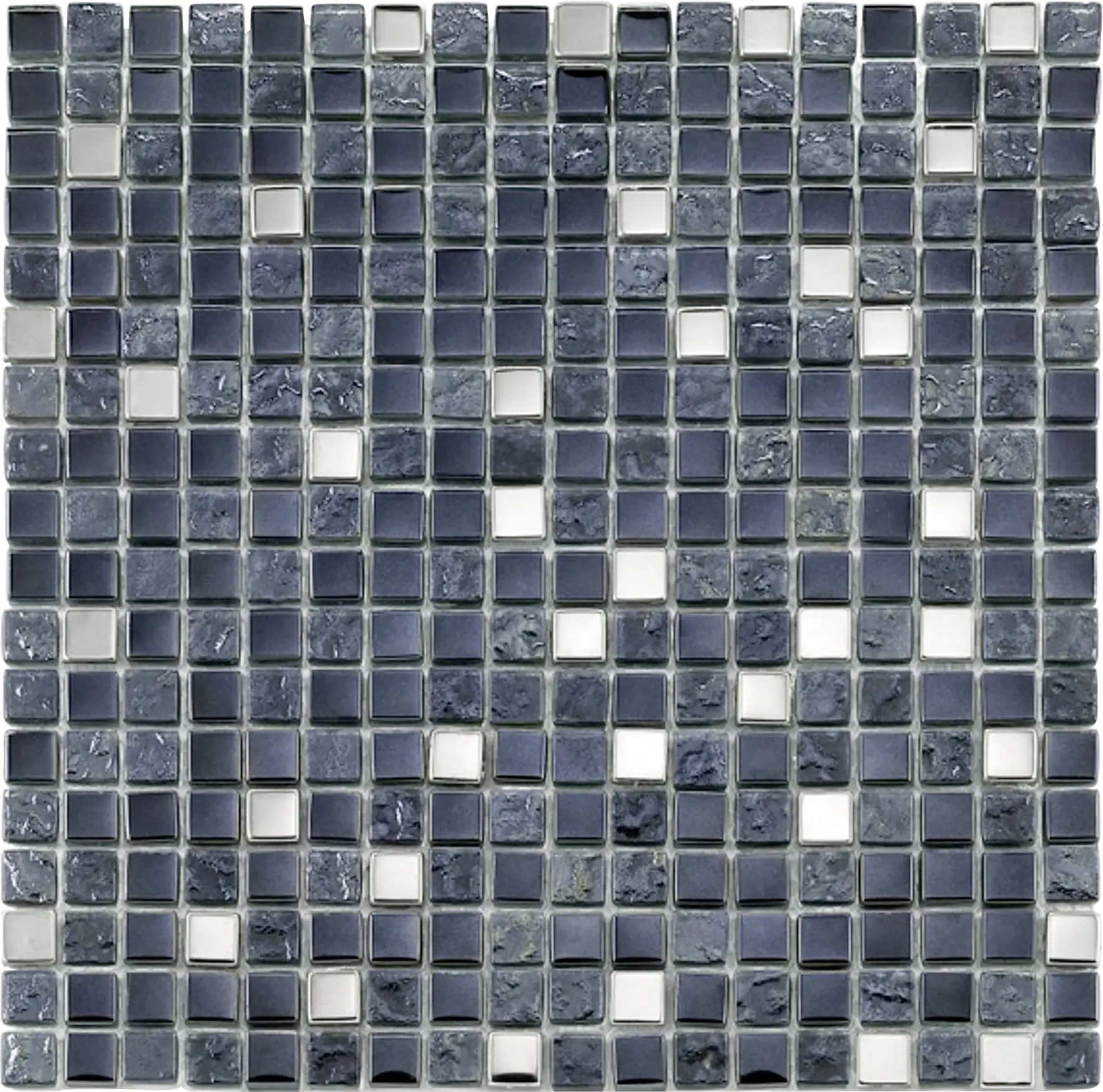 Mosaikfliese Rustica Mini 30 x 30 cm schwarz Steinmaß: ca. 1,5 x 1,5 cm Mosaikfliese Rustica Mini 30 x 30 cm schwarz Steinmaß: ca. 1,5 x 1,5 cm