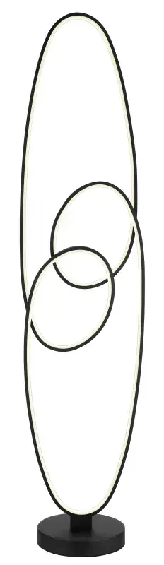 Globo Stehleuchte Spira 122 cm schwarz warmweiß