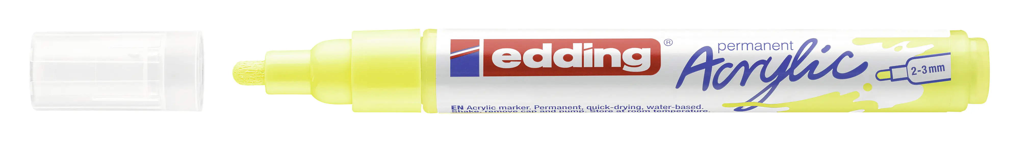 edding 5100 Acrylmarker medium neongelb 2 - 3 mm
