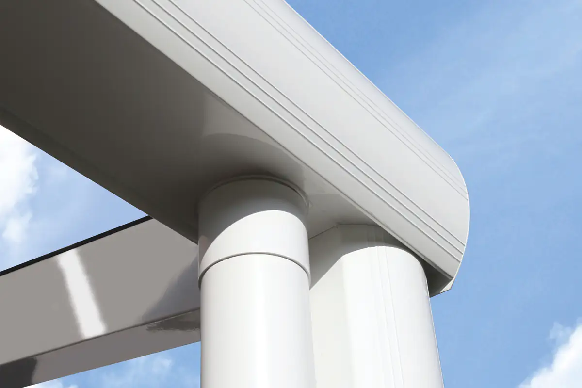 SKAN HOLZ Terrassenüberdachung Modena 541 x 257 cm Aluminium Weiß