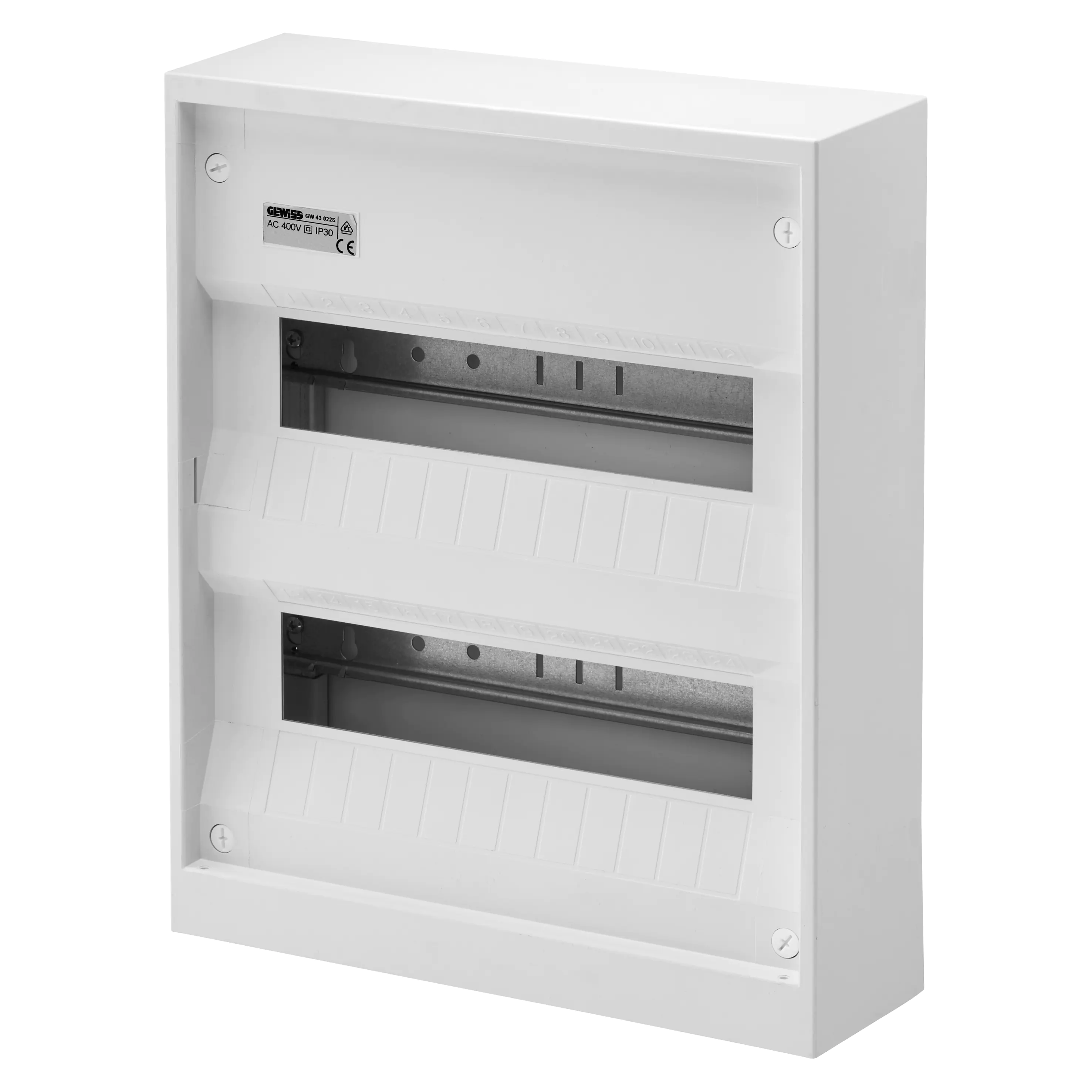 Gewiss Aufputz-Kleinverteiler 2-reihig