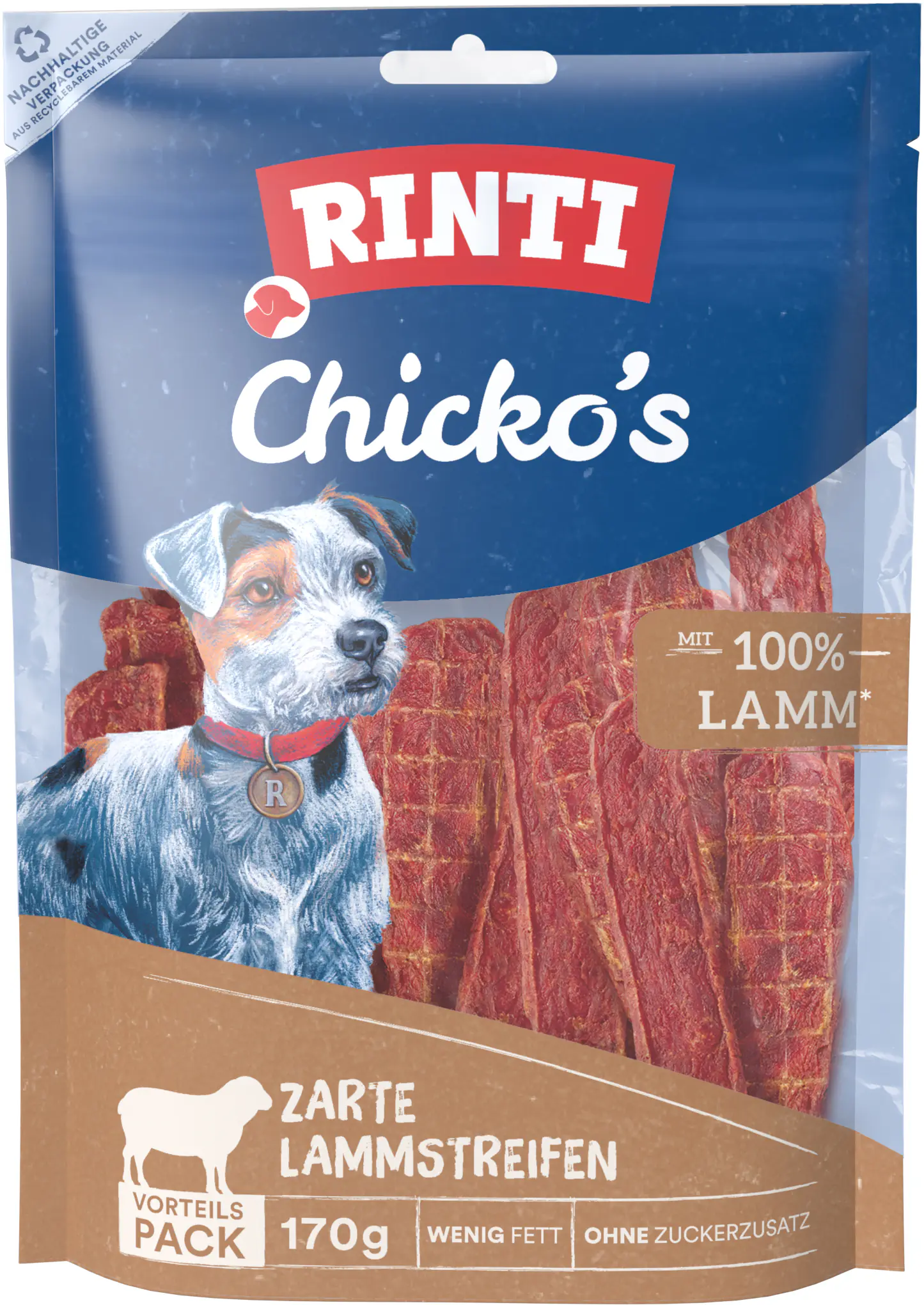 Rinti Chicko Hundesnack Lamm Vorratspack 170 g Rinti Chicko Hundesnack Lamm Vorratspack 170 g