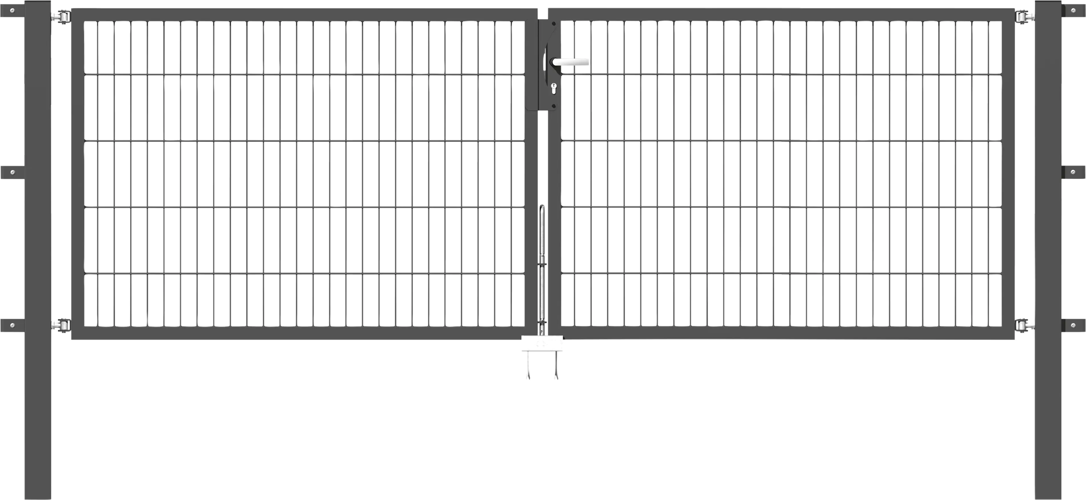 Alberts Stabgitter Doppeltor Flexo 300 x 100 cm 6/5/6 anthrazit zE