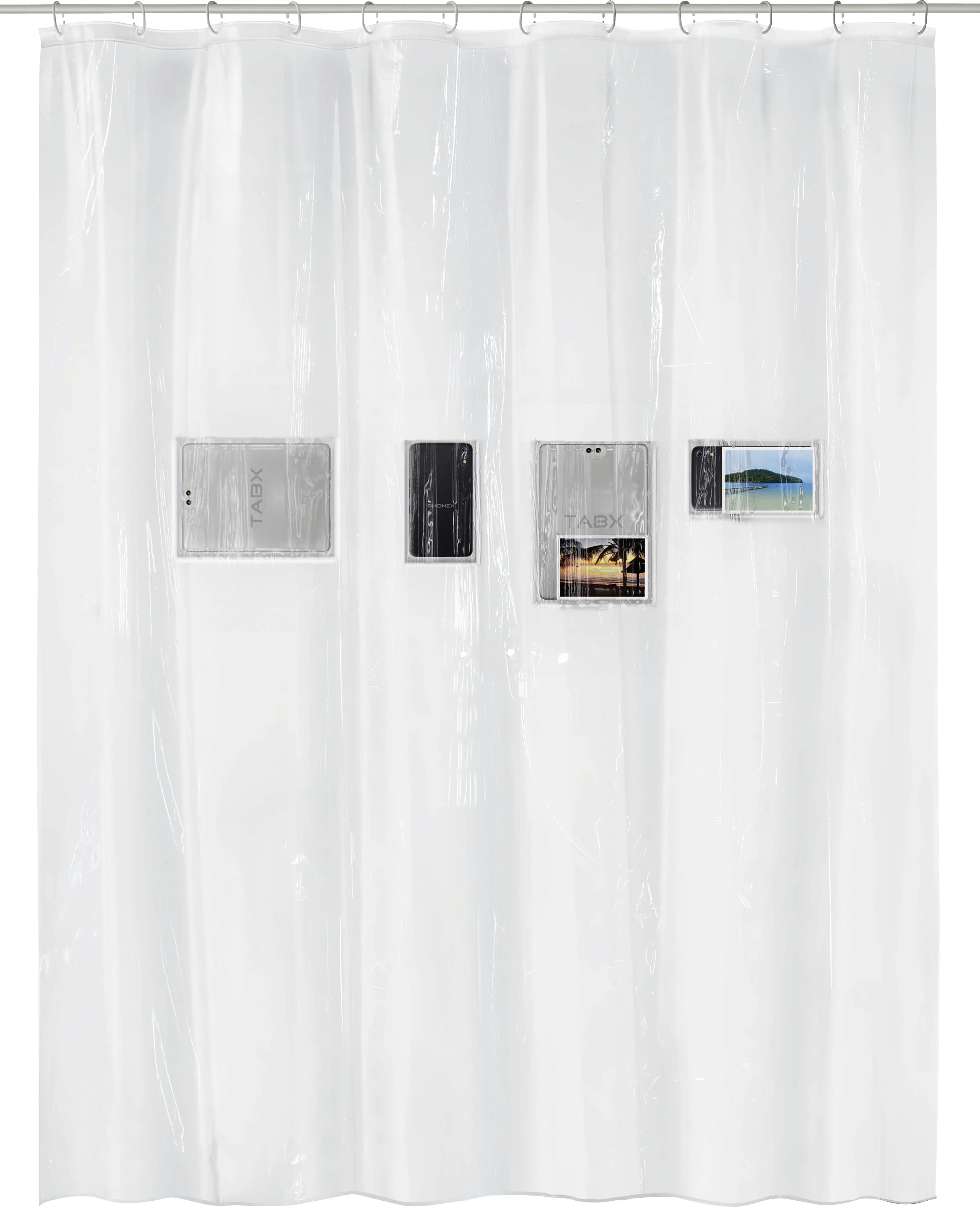 Kleine Wolke Duschvorhang transparent Pocket Clear 180 x 200 cm 