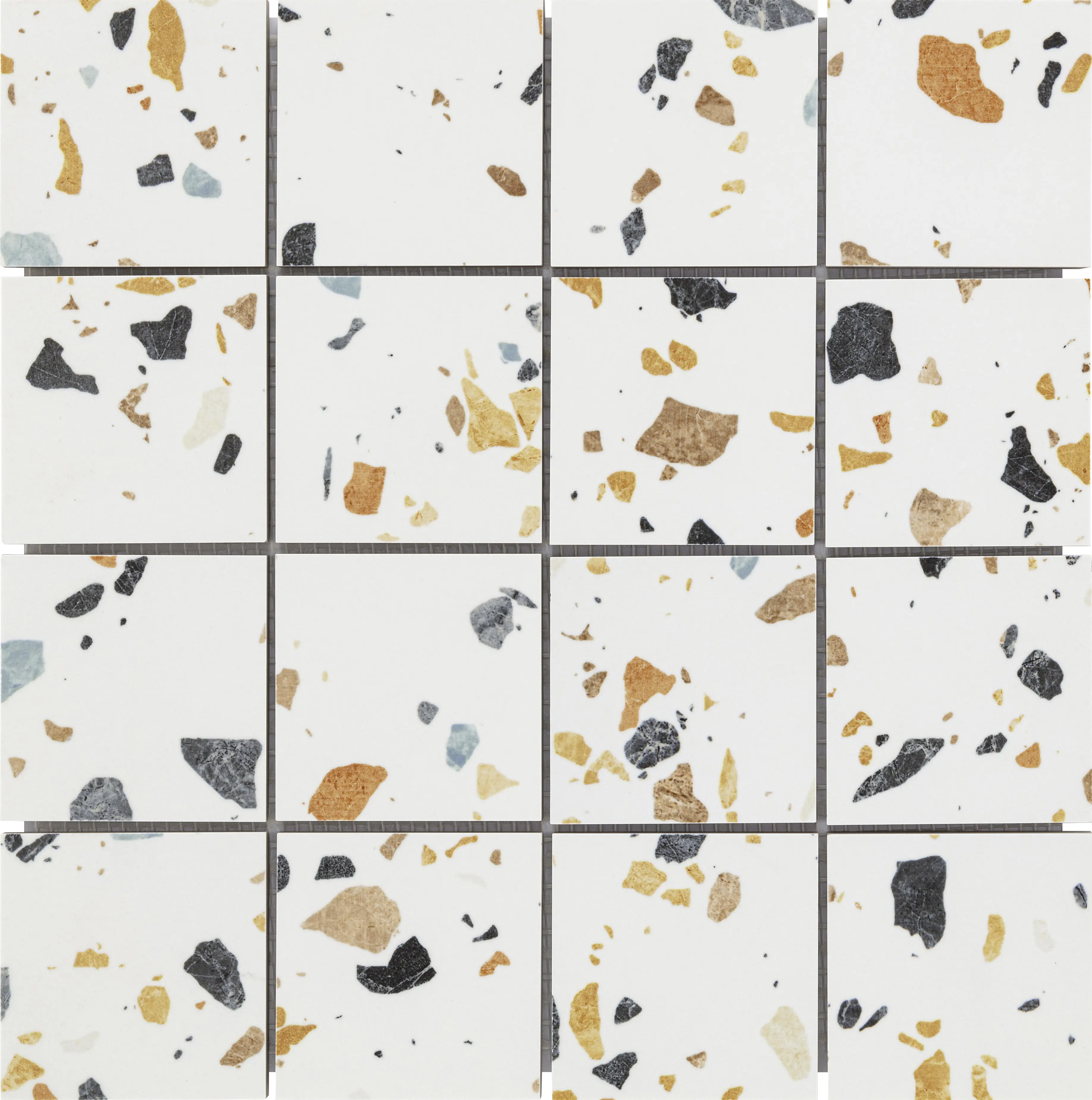 KNG Mosaikfliese rutschhemmend 30,0 x 30,0 cm terrazzo multicolor