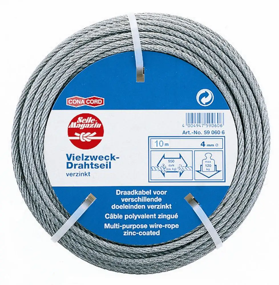 Conacord Drahtseil Ø 4 mm x 10 m