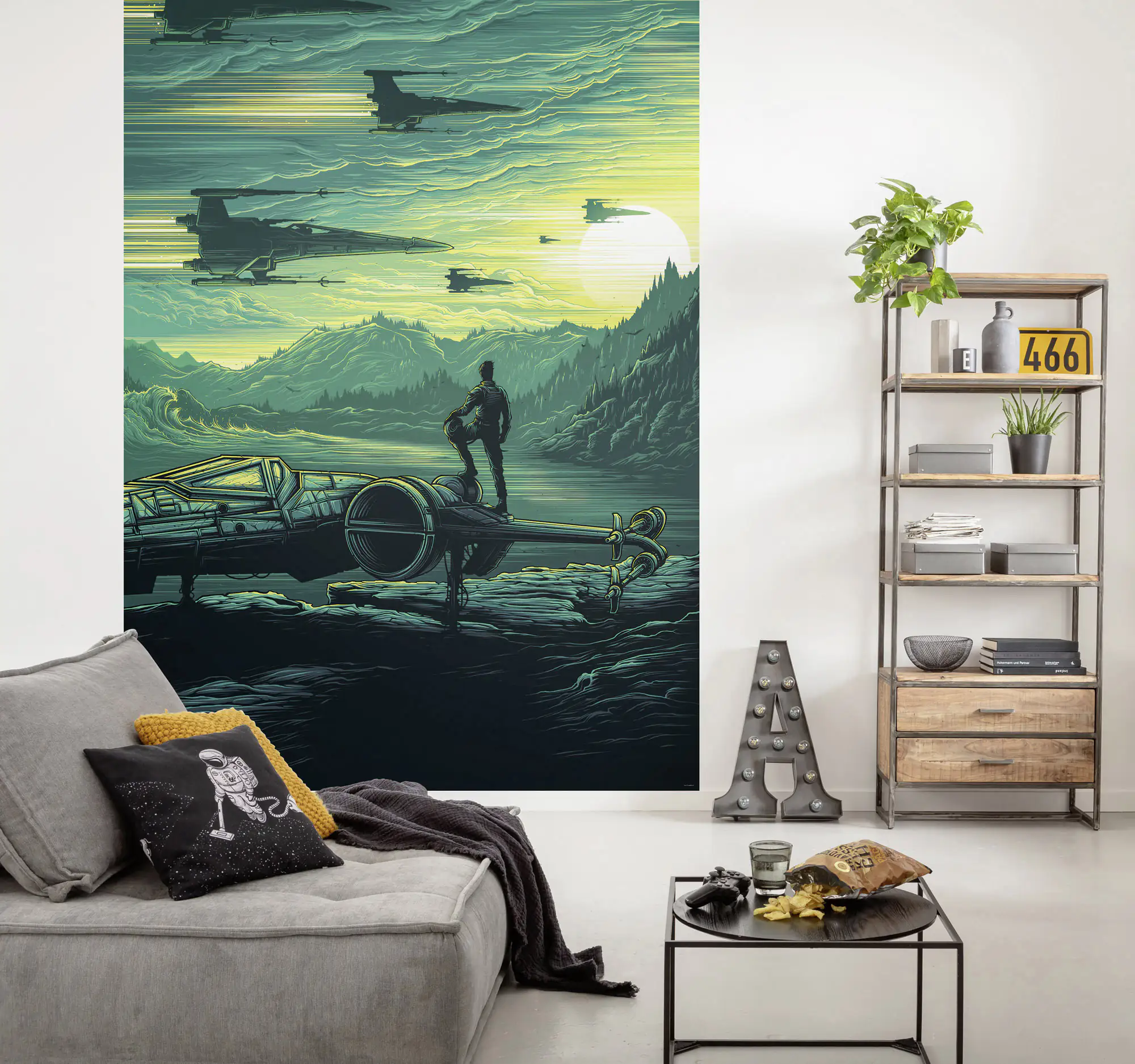 Komar Vlies Fototapete SW X-Wing Assault T 200 x 280 cm 