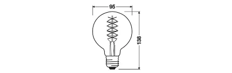 Ledvance LED Leuchtmittel Vintage 1906 G95 E27 7,8 W dimmbar rauch Ledvance LED Leuchtmittel Vintage 1906 G95 E27 7,8 W dimmbar rauch