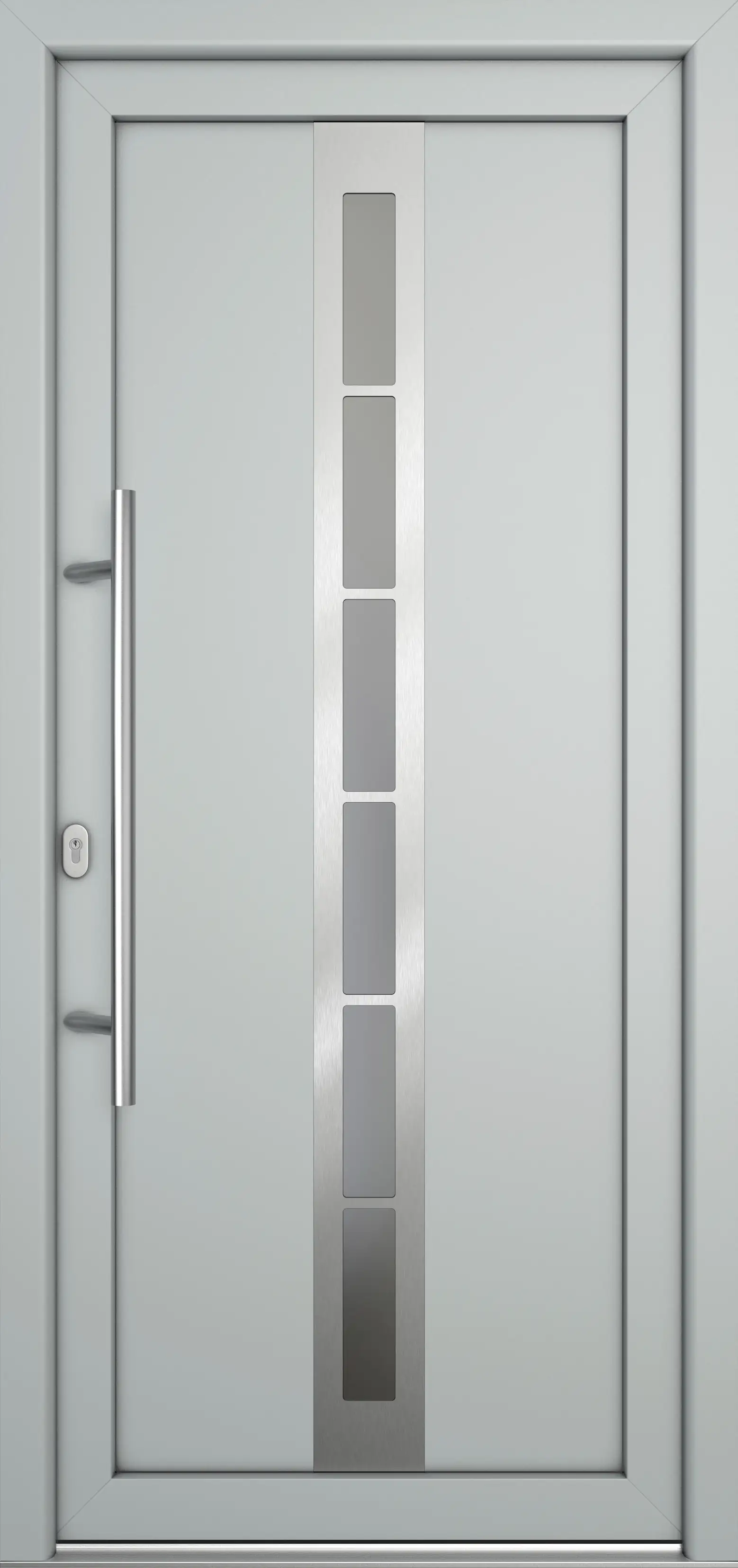 Meeth Haustür Signum Pro PVC Modell 38 88 x 200 cm DIN Links weiß/lichtgrau Meeth Haustür Signum Pro PVC Modell 38 88 x 200 cm DIN Links weiß/lichtgrau