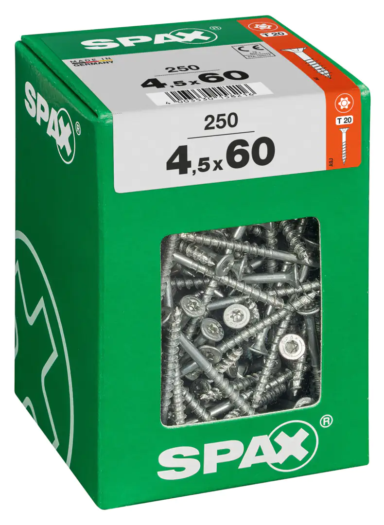 Spax Universalschrauben 4.5 x 60 mm TX 20 - 250 Stk.