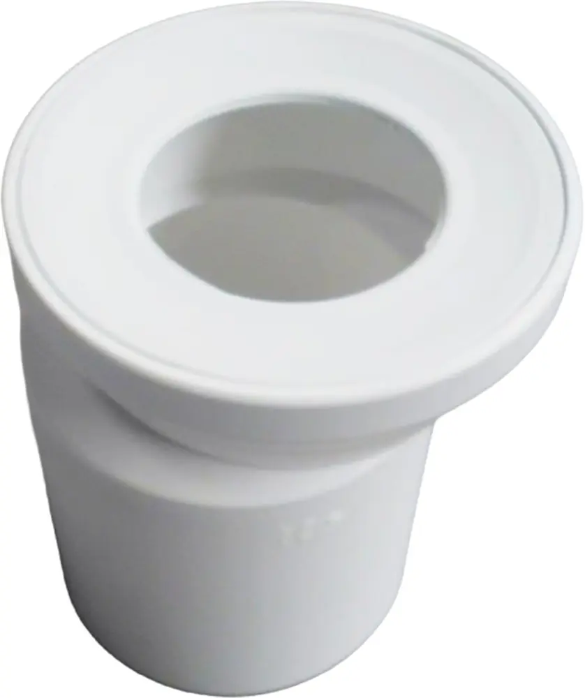Wisa WC-Anschlußrohr weiß, 15 cm, mit Excentermuffe