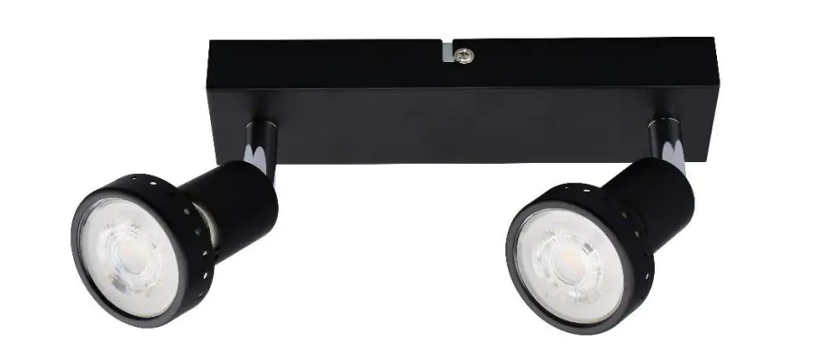 Primaster Deckenstrahle 2er LED Spot Chicago GU10 20 x 8 cm schwarz Primaster Deckenstrahle 2er LED Spot Chicago GU10 20 x 8 cm schwarz