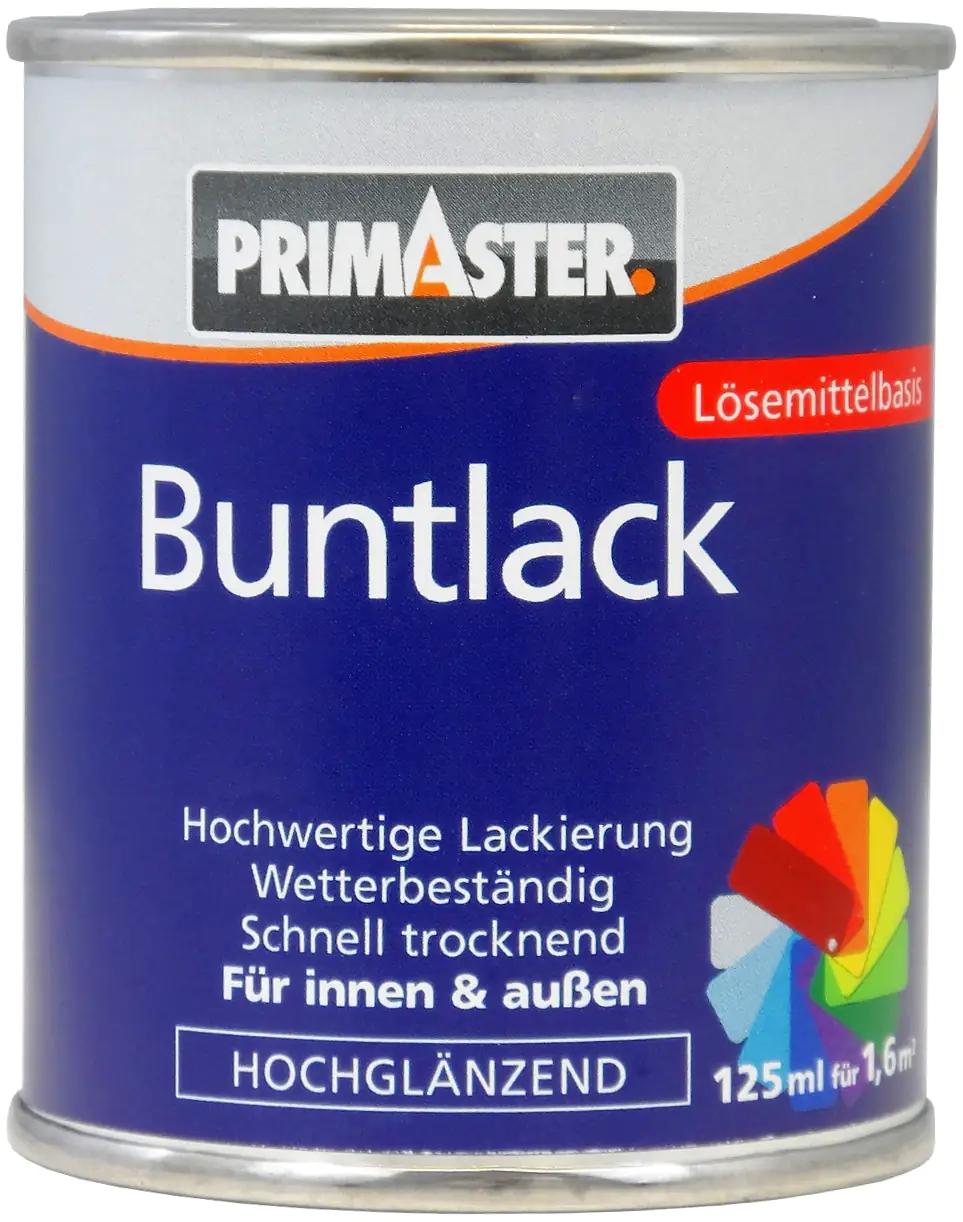 Primaster Buntlack RAL 7001 125 ml silbergrau hochglänzend