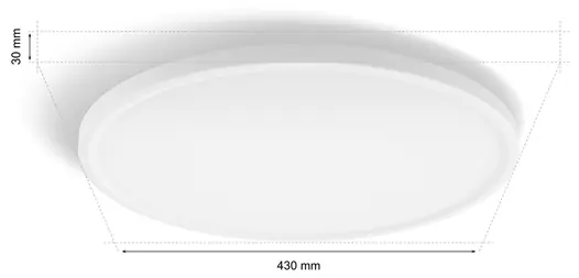 Philips Hue LED Deckenleuchte Tento rund weiß Ø 42,1 cm warmweiß-kaltweiß