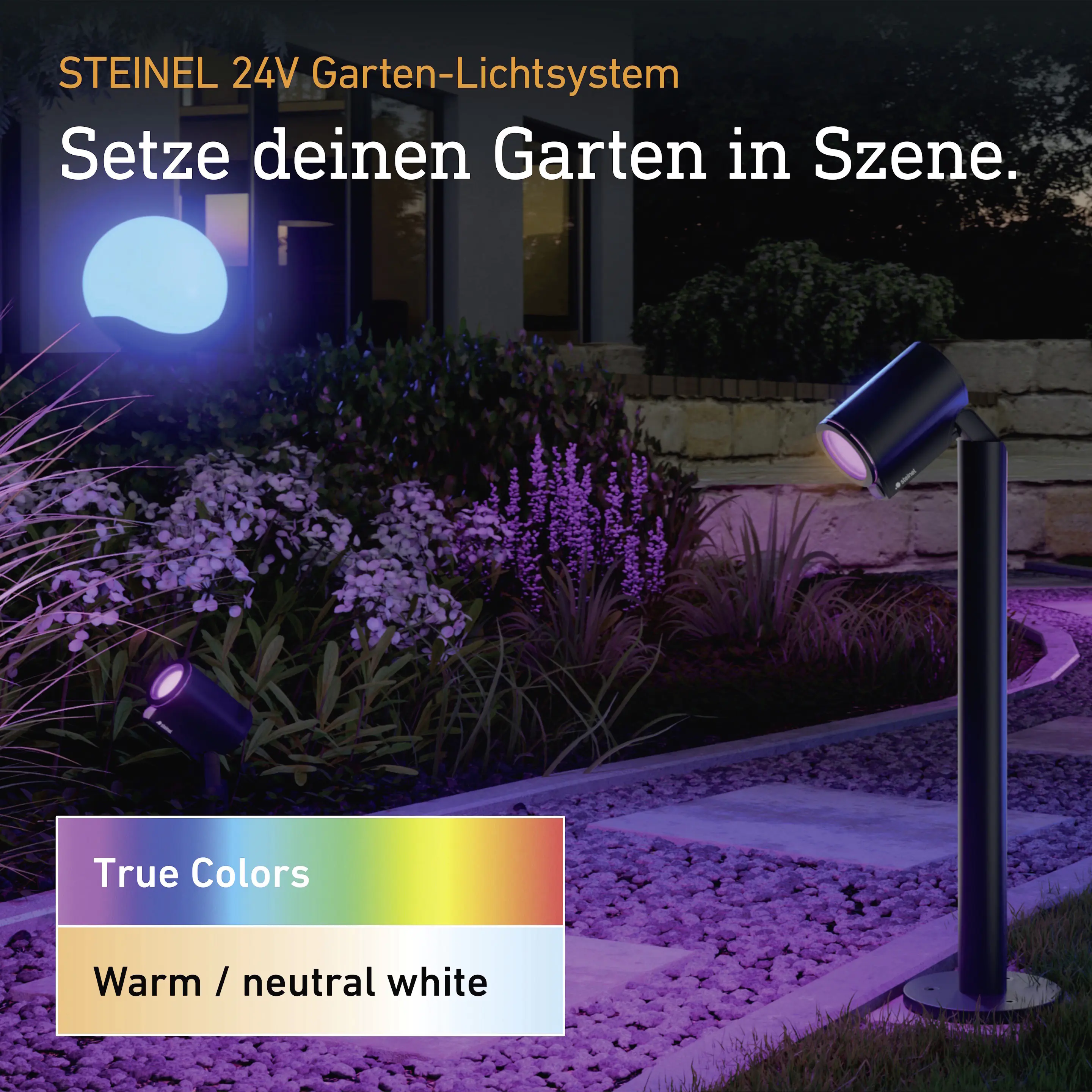 Steinel LED Wegeleuchte Spot Way 24V warmweiß-neutralweiß anthrazit