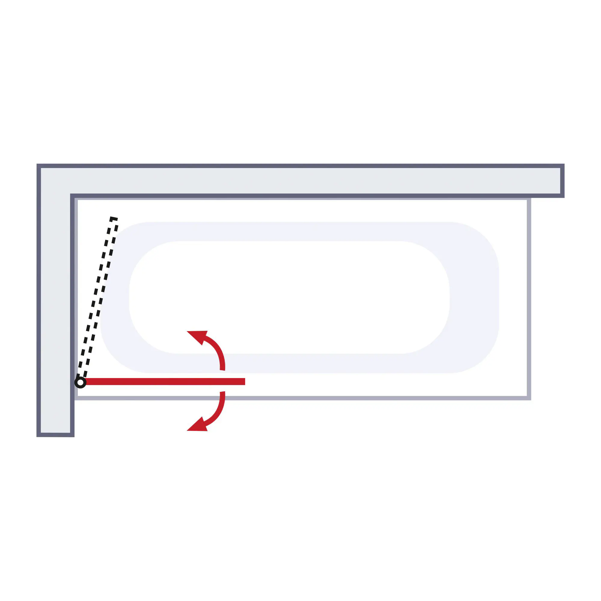 Schulte Badewannenaufsatz EP1650 1-tlg. 80 x 140 cm
