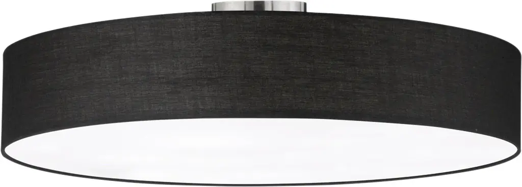 Trio Deckenleuchte Hotel schwarz  Ø 65 cm