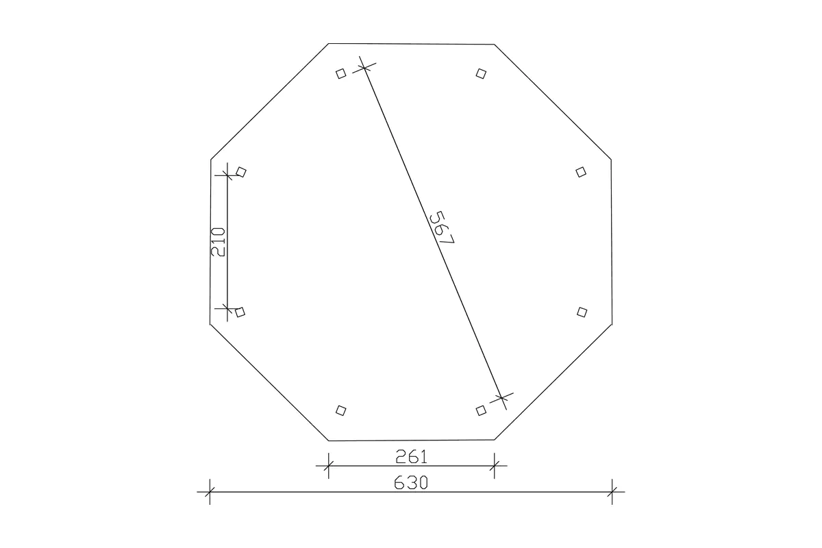 SKAN HOLZ Pavillon Nice 4 Leimholz, lasiert in Weiß