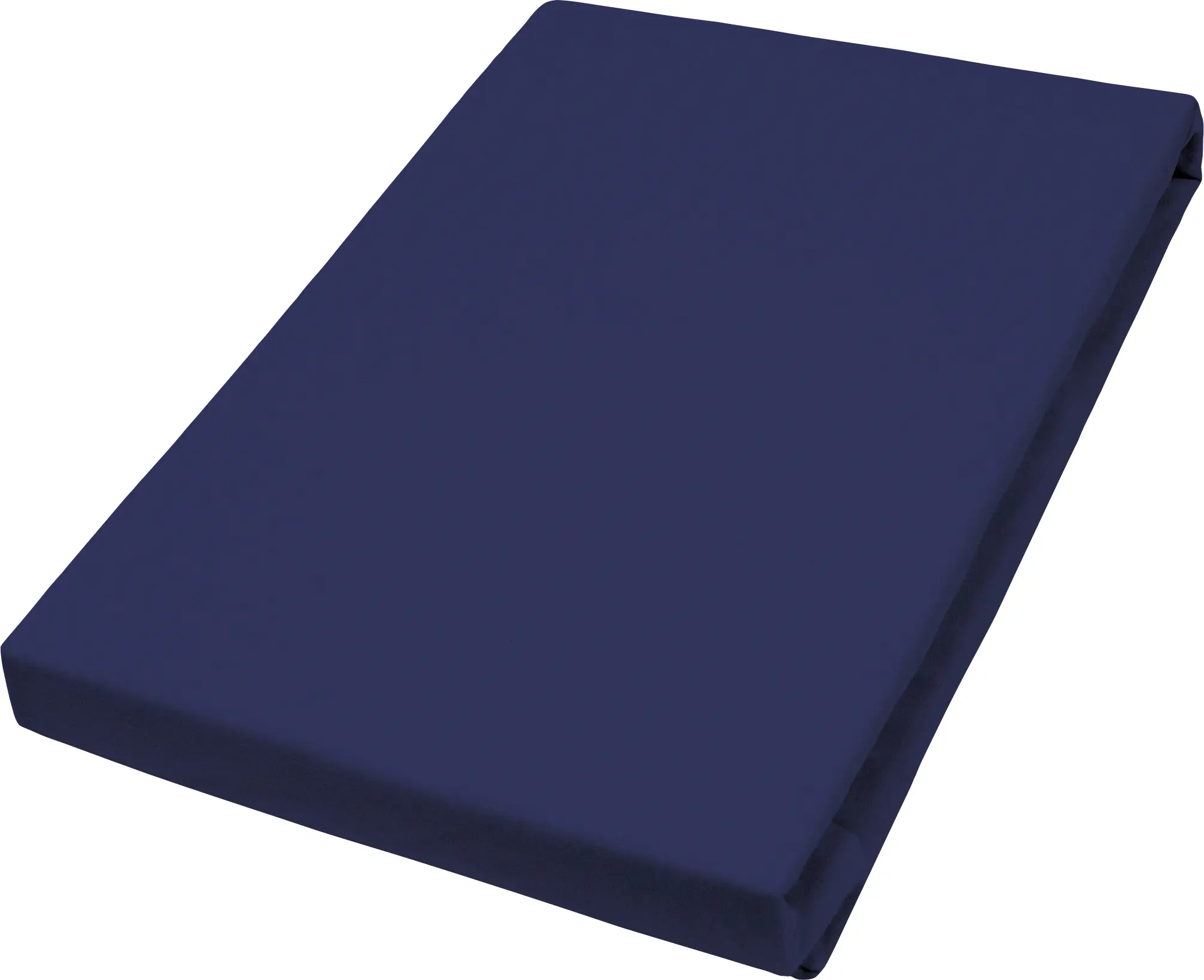 Vario Jersey-Spannbetttuch marine, 100 x 200 cm