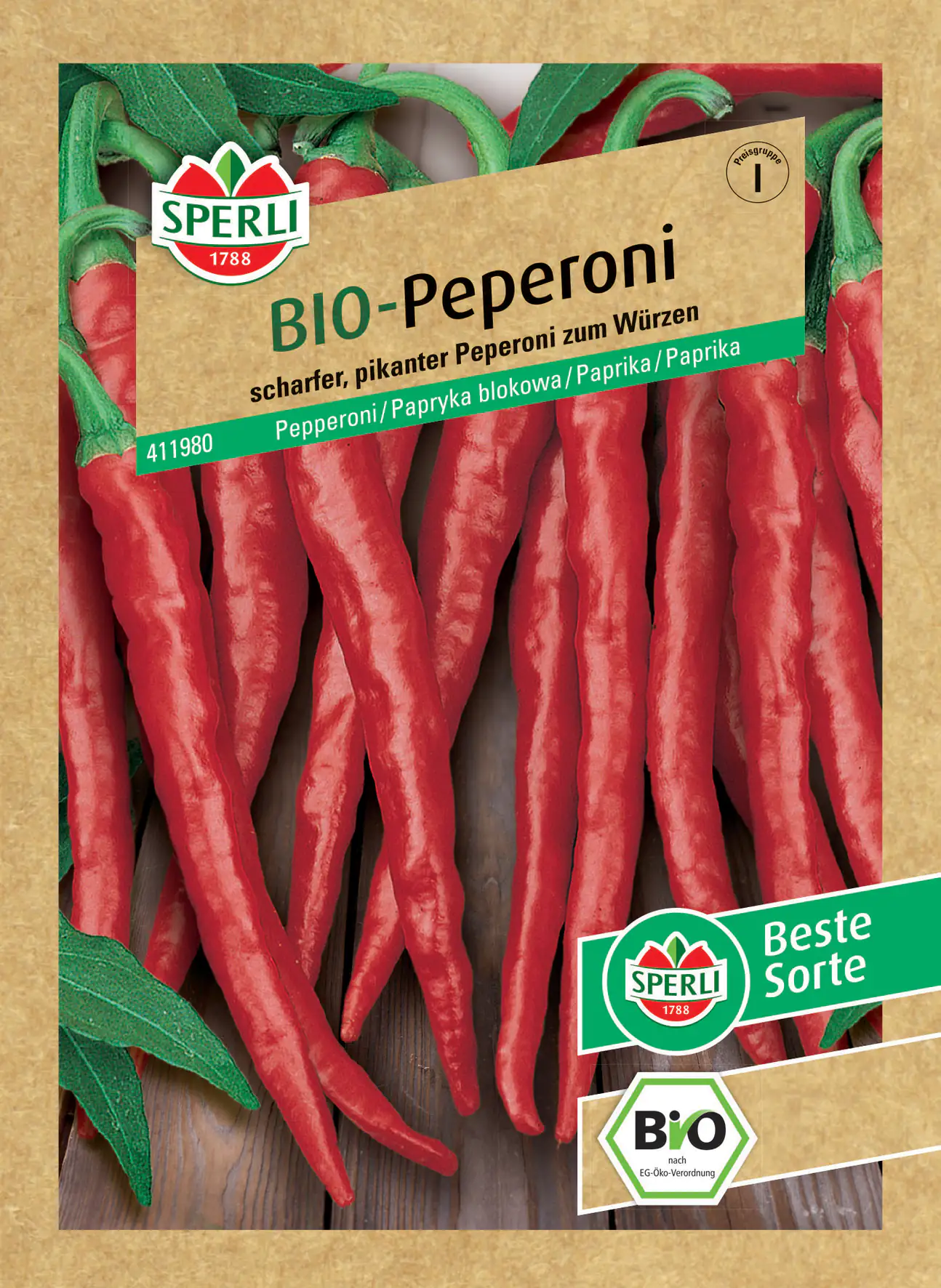 Sperli BIO Peperoni