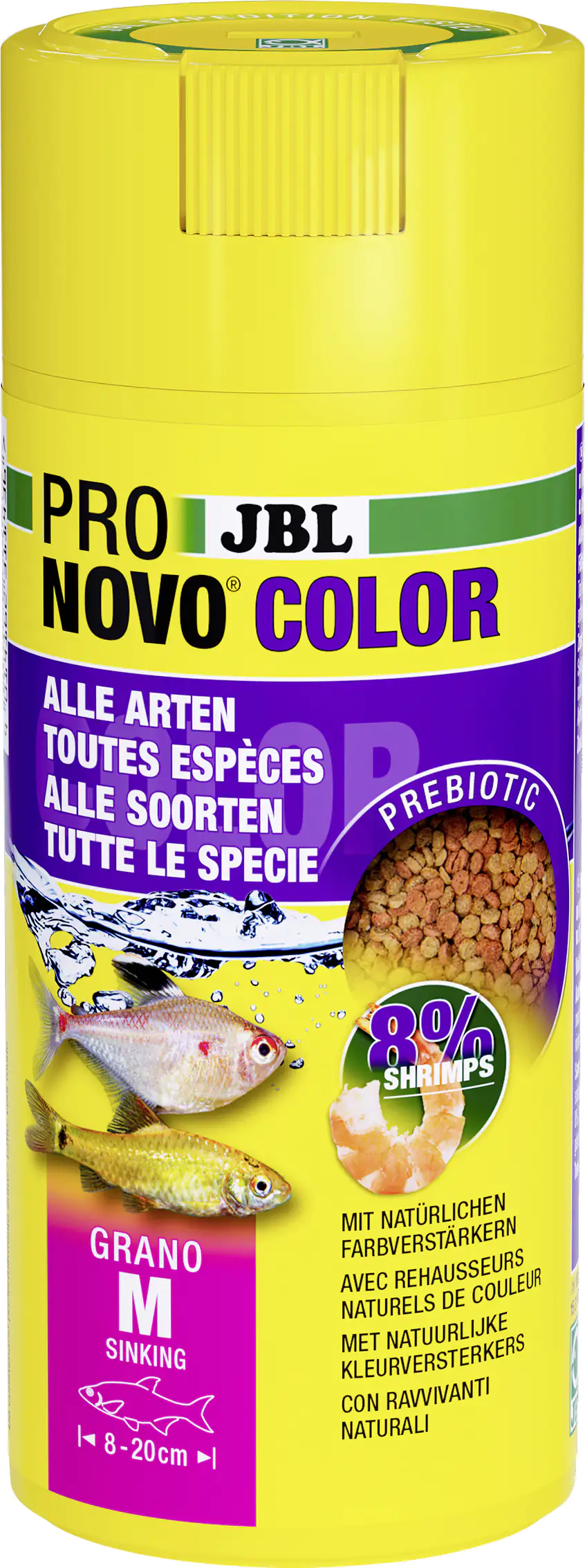 JBL Fischfutter Pronovo Color Grano M Fischfuttergranulat 250 ml