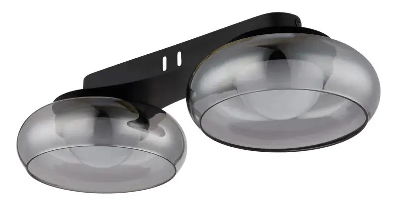 Globo Deckenleuchte Carlene 45 x 20 cm schwarz matt