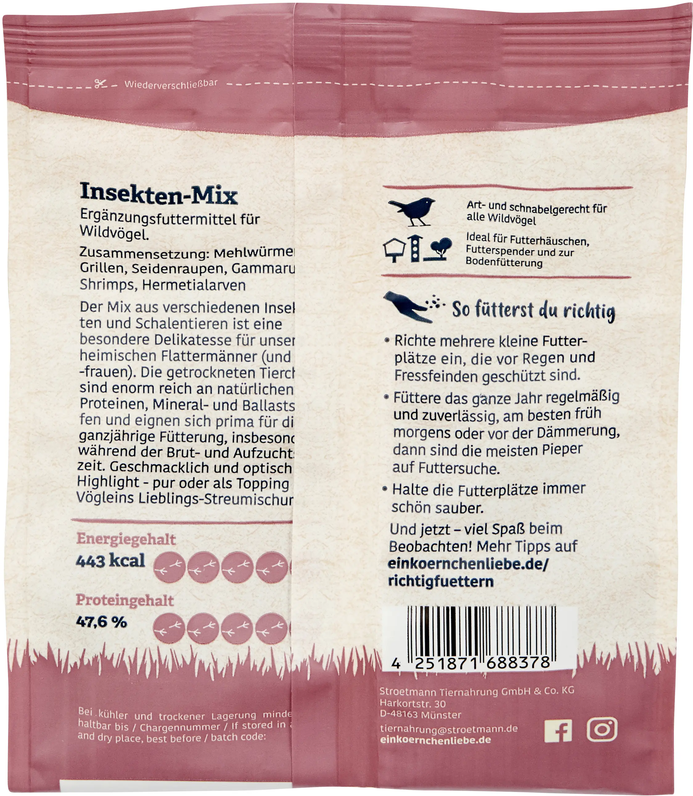 Elles Wildvogelfutter Insektenmix 125 g