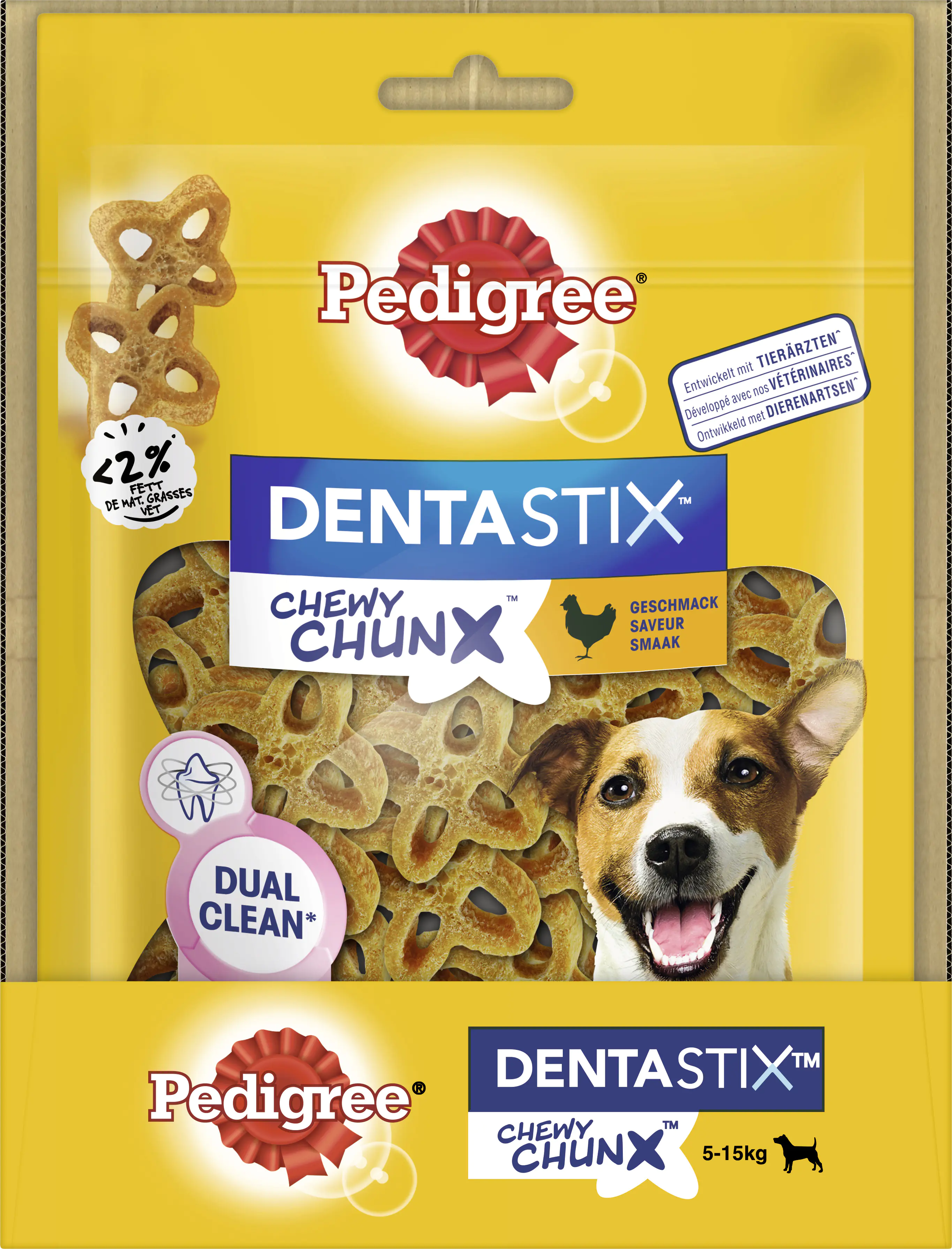 Pedigree Hundesnack Dentastix Chewy Chunx Mini mit Huhn 68 g Pedigree Hundesnack Dentastix Chewy Chunx Mini mit Huhn 68 g