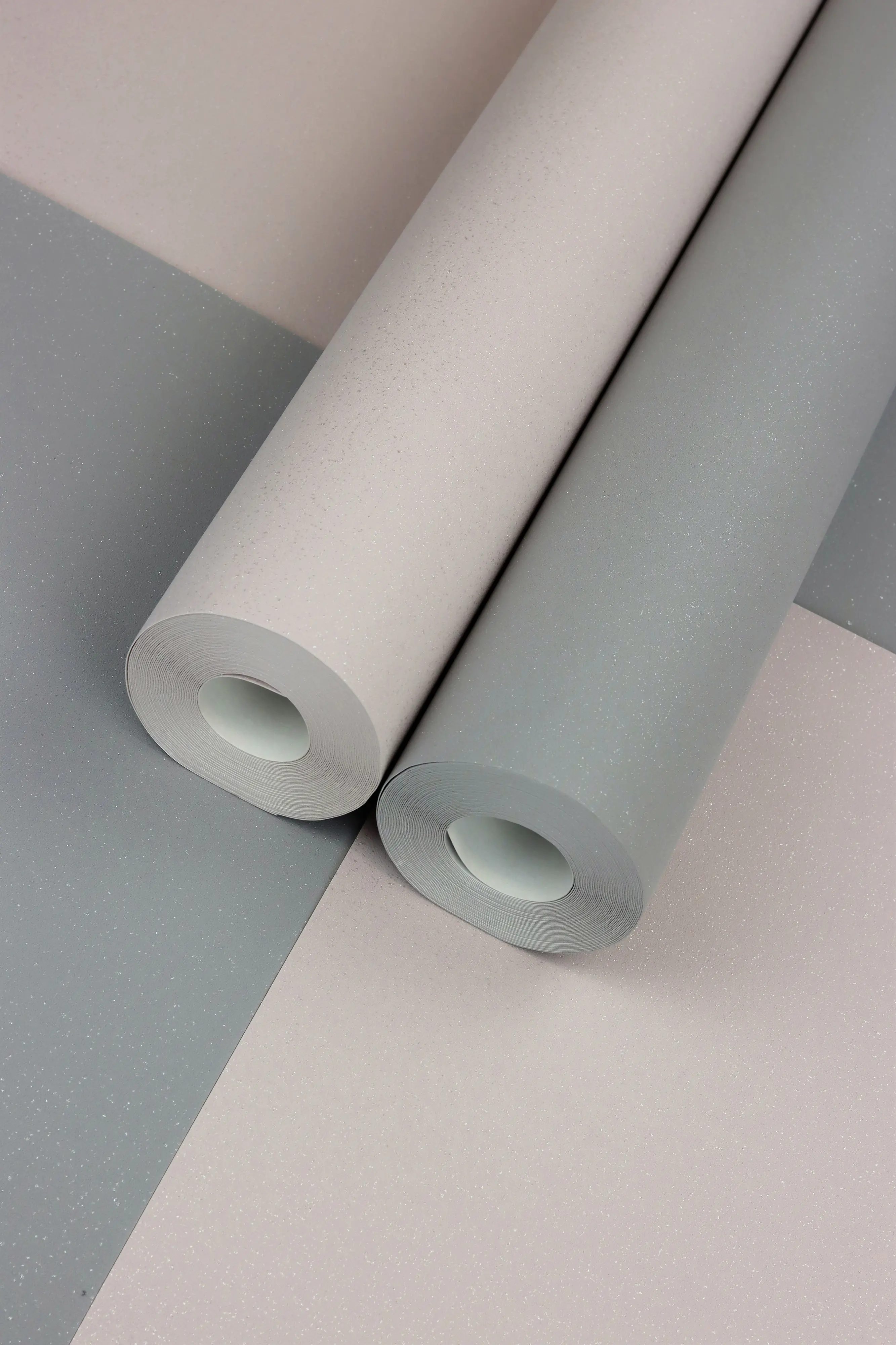 Rasch Vliestapete Uni Glitzer grau 10,05 x 0,53 m